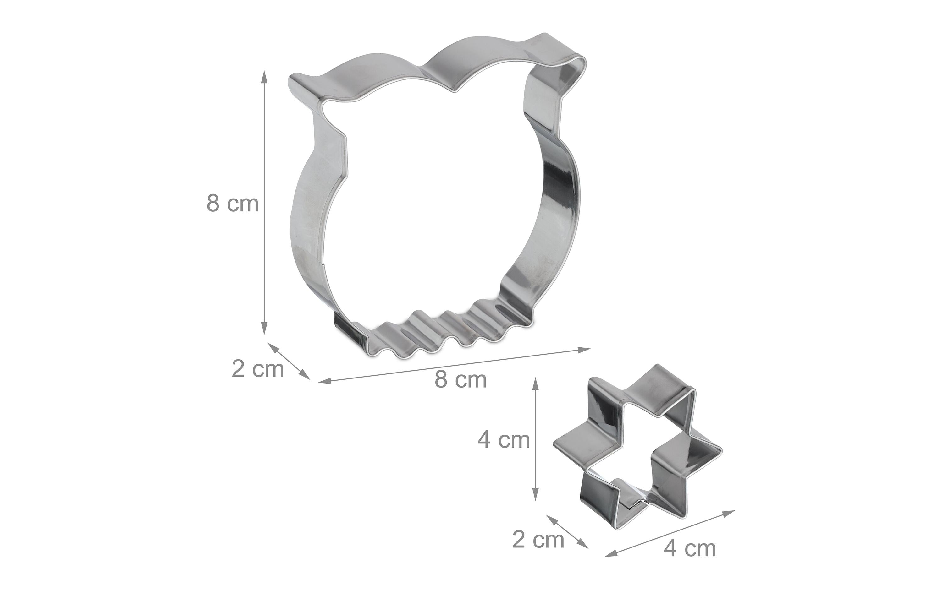 relaxdays Guetzli-Ausstecher-Set Halloween/Herz/Stern/Tiere
