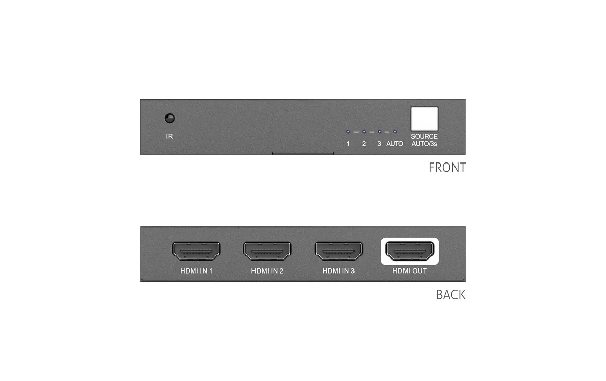 PureTools Switcher PT-SW-HD3A HDMI PureTools Switcher PT-SW-HD3A HDMI