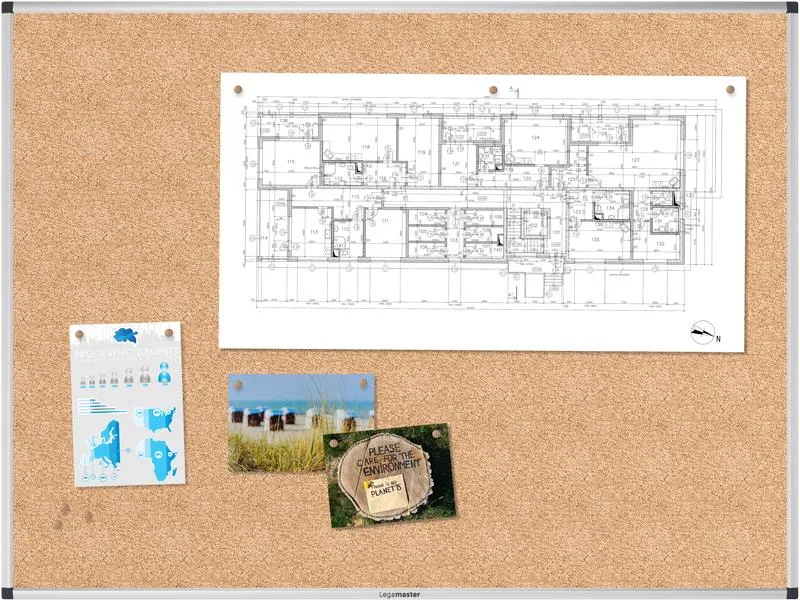 Legamaster Pinnwand Unite 90 cm x 120 cm, Braun Legamaster Pinnwand Unite 90 cm x 120 cm, Braun