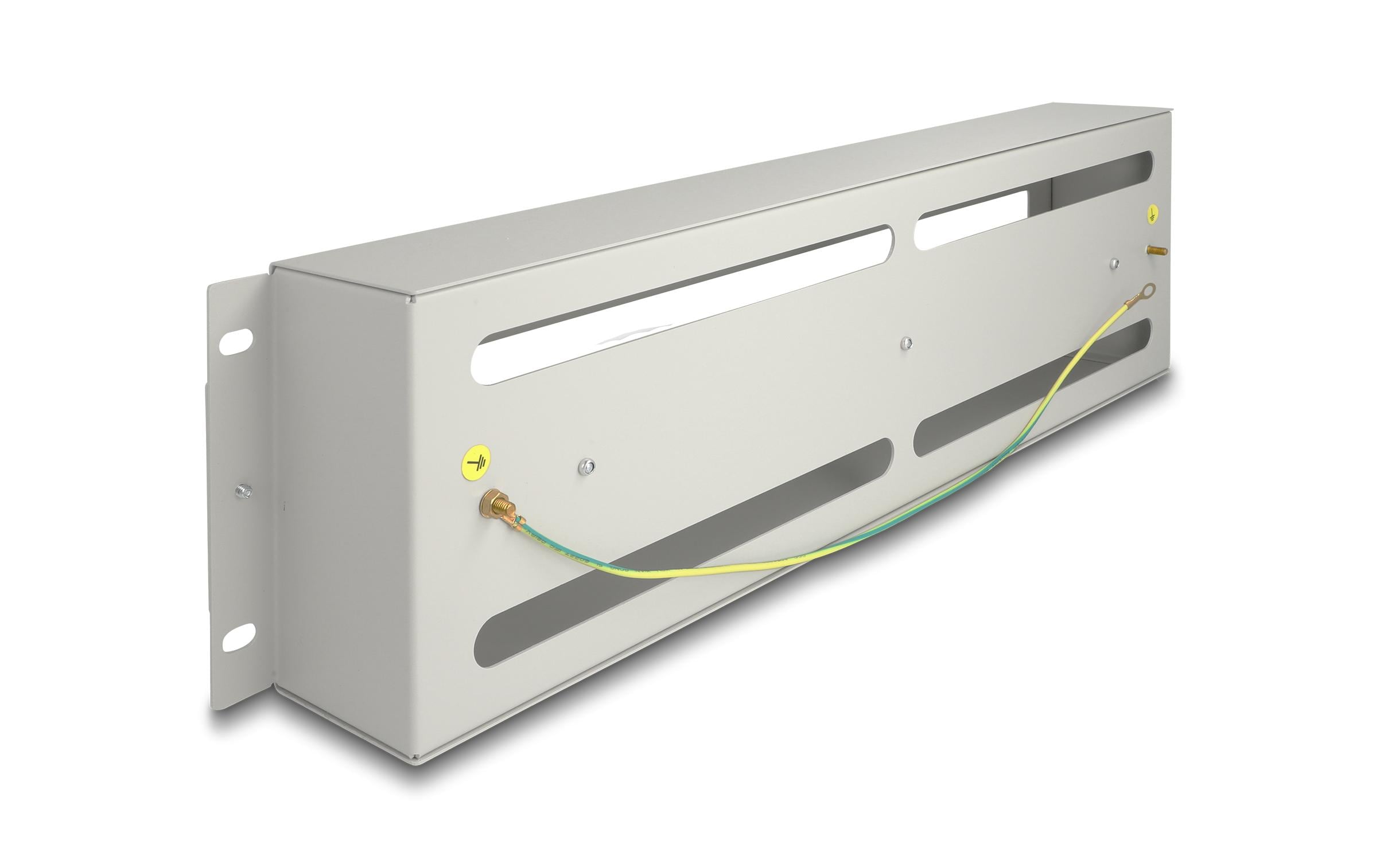 Delock Schutzschalterleiste 3HE 19, Grau