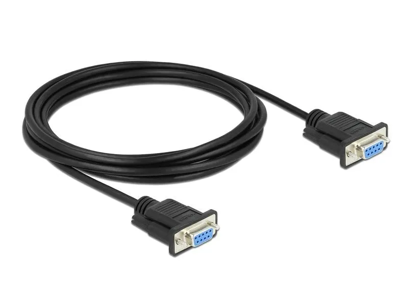 Delock Anschlusskabel Nullmodem RS-232 DB9, (f-f) 3 m Delock Anschlusskabel Nullmodem RS-232 DB9, (f-f) 3 m
