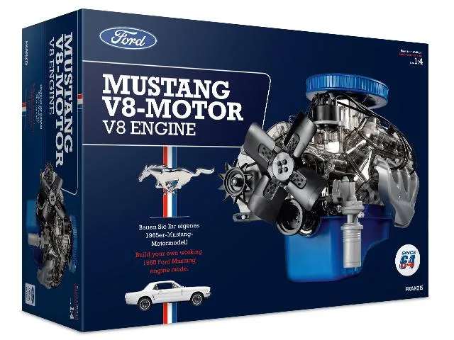 Franzis Bausatz Ford Mustang V8 Motor 1:4 Franzis Bausatz Ford Mustang V8 Motor 1:4