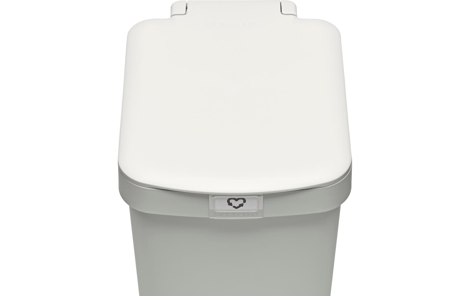 Brabantia Recyclingbehälter StepUp 16 l, Hellgrau