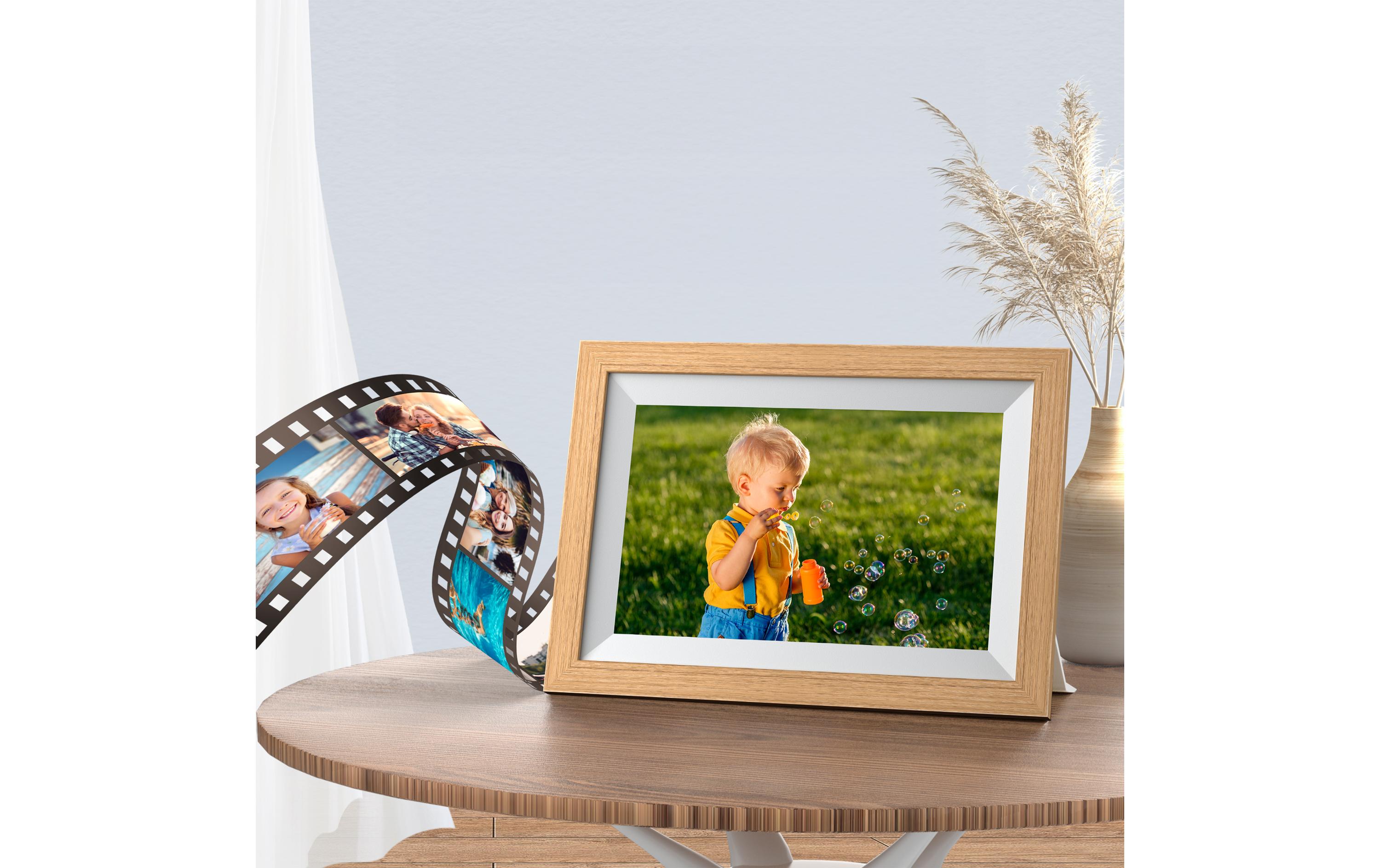 Kodak Digitaler Bilderrahmen RCF-1012W 10 WiFi Hellbraun; Weiss