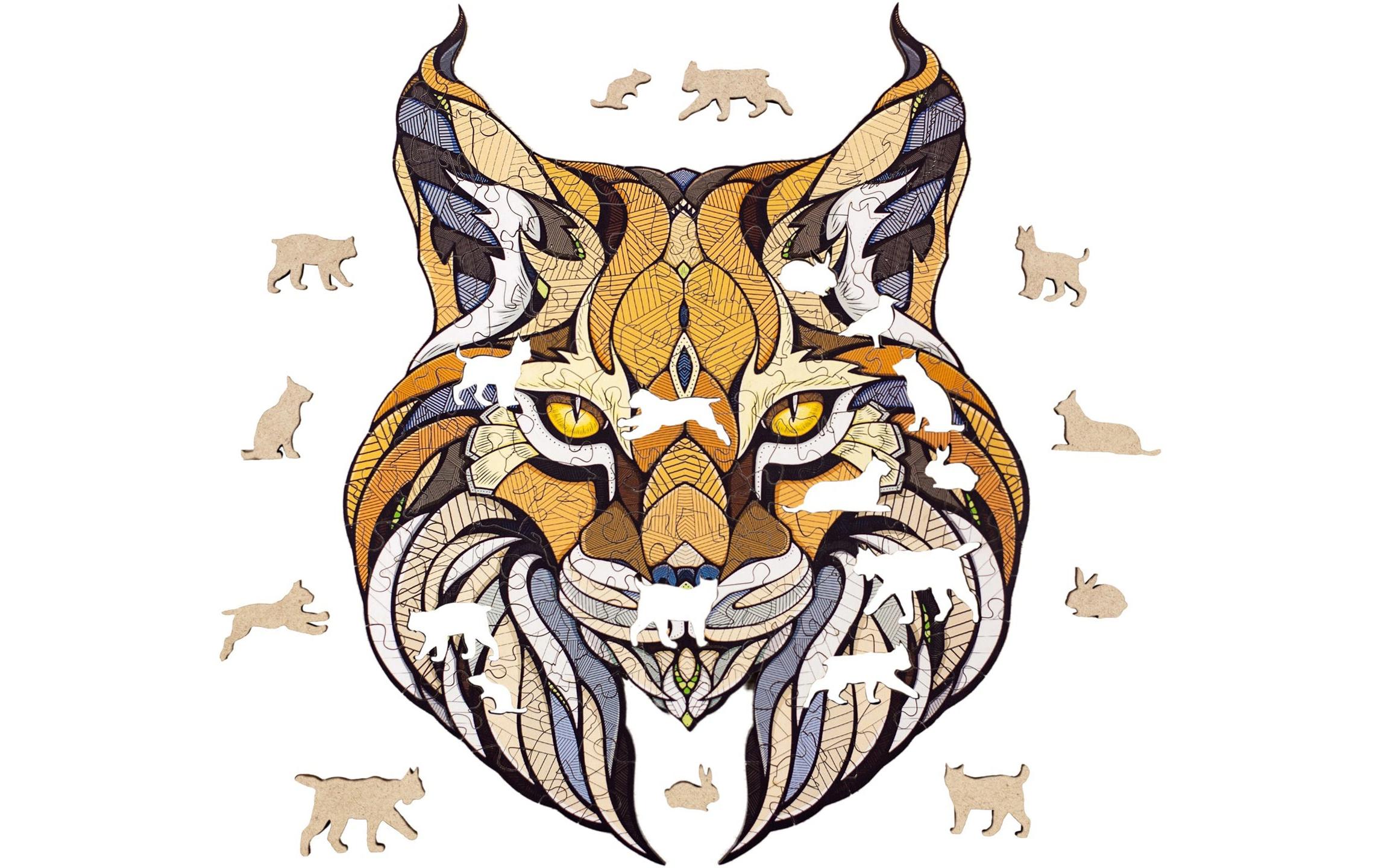 Eco Wood Art Holz-Puzzle Luchs 139 Teile