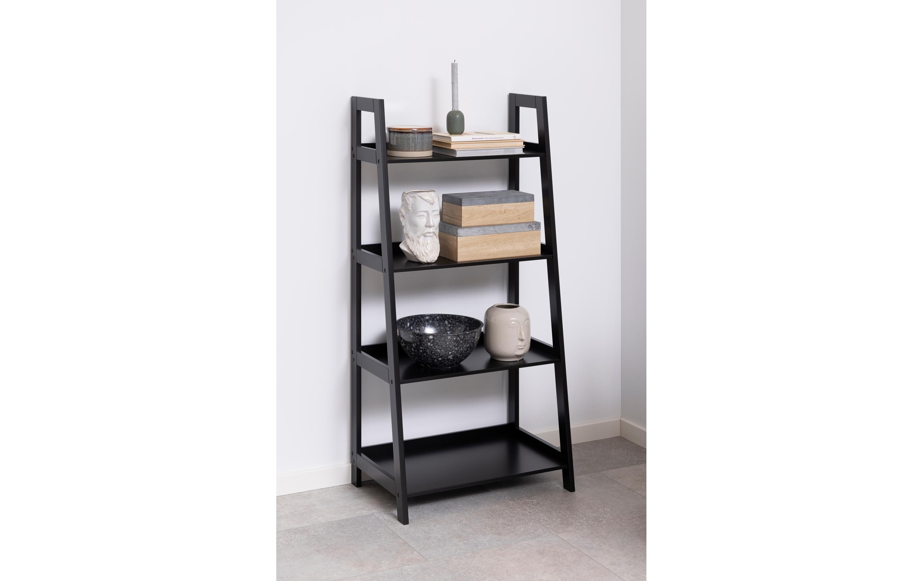 AC Design Regal Wally 63 x 40 x 130 cm, Schwarz