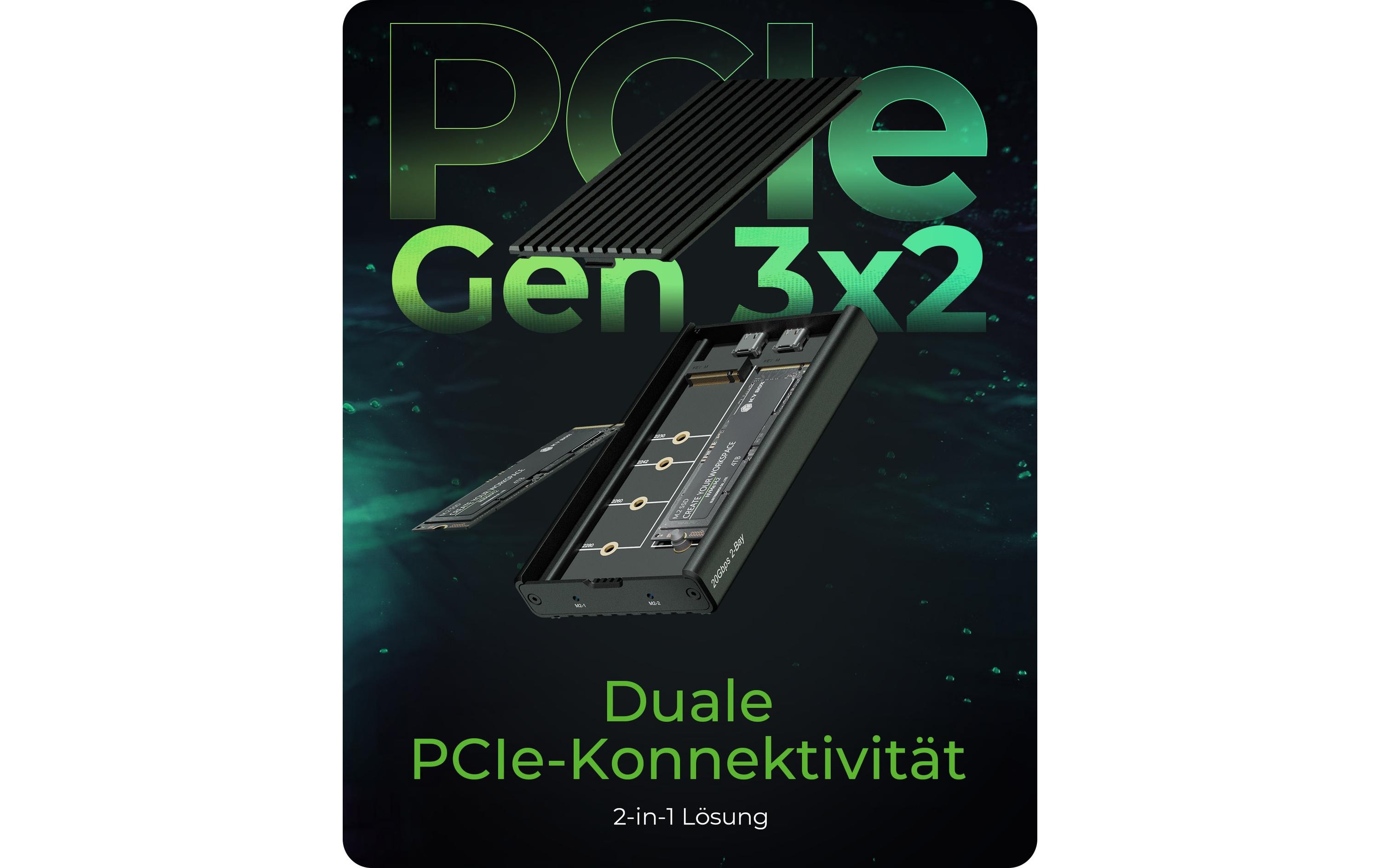 ICY BOX Externes Gehäuse IB-2817M-C32 M.2