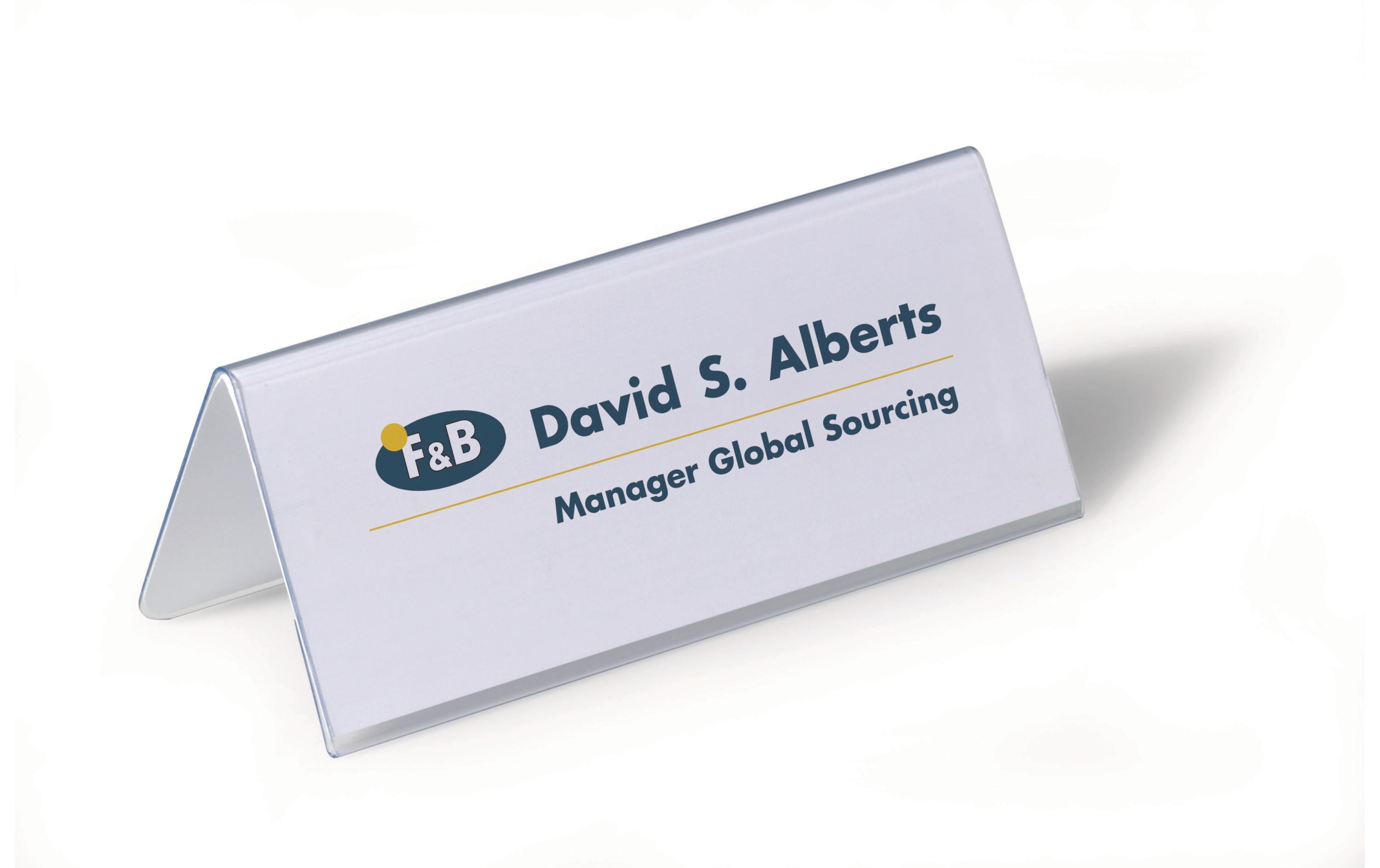 DURABLE Namensschild 61 x 150 mm, 25 Stück