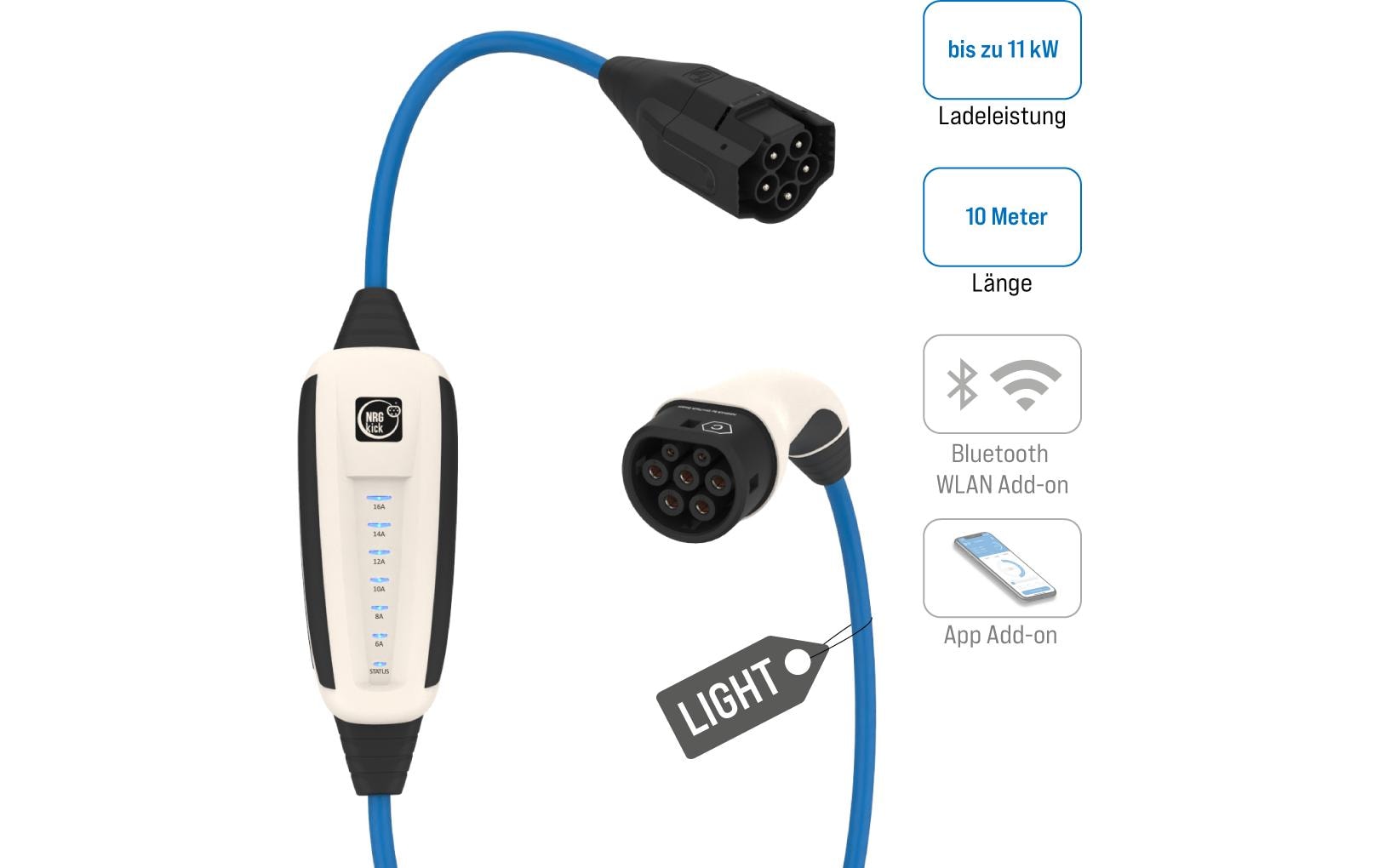 NRGkick Mobile Ladestation Pure light 16A 10m