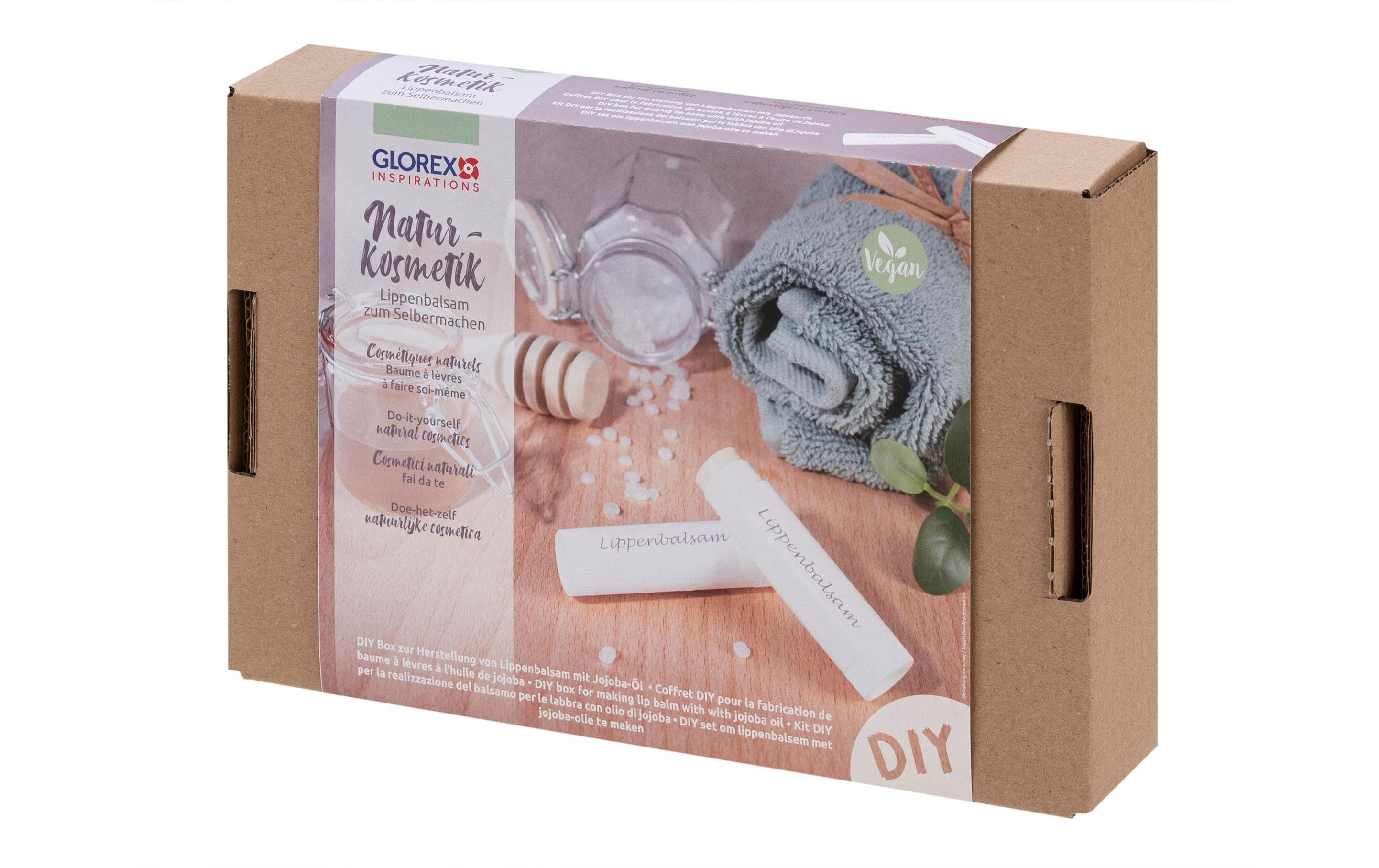 Glorex Dose und Verpackung Lippenbalsam mit Jojoba-Öl Glorex Dose und Verpackung Lippenbalsam mit Jojoba-Öl