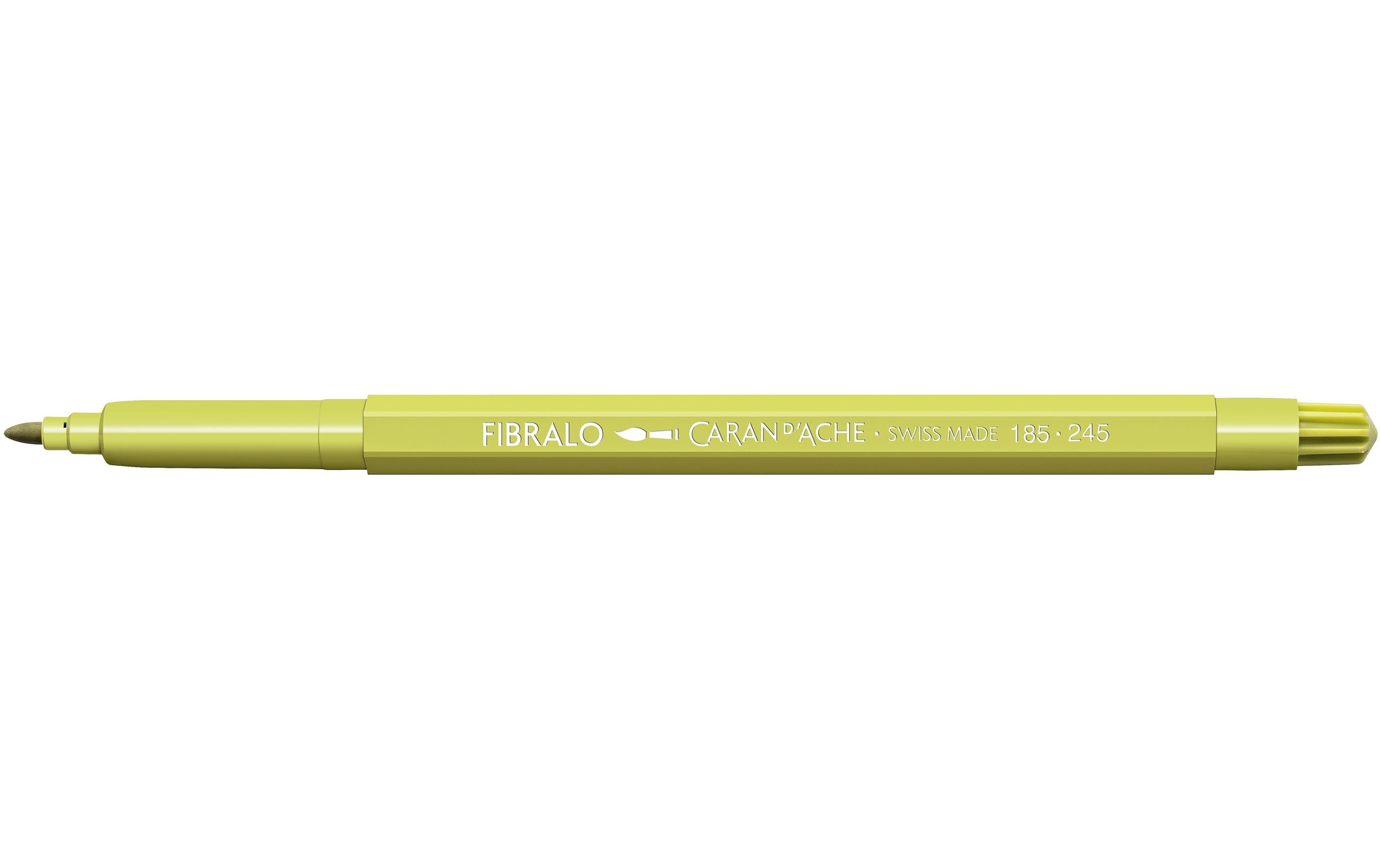 Caran d'Ache Filzstift Fibralo 1 Stück, Helloliv