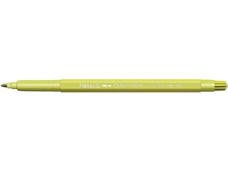 Caran d'Ache Filzstift Fibralo 1 Stück, Helloliv
