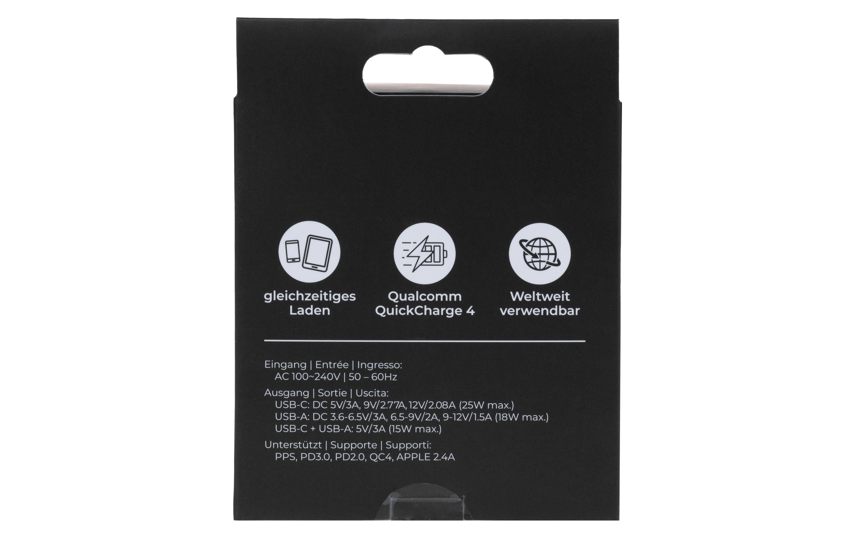 onit USB-Wandladegerät PD25W + QC3.0 Weiss