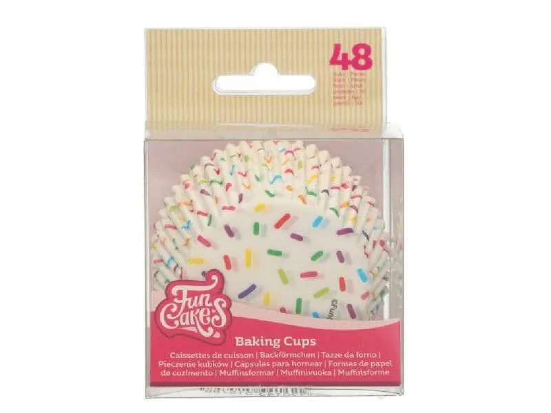 Funcakes Muffin Backform Sprinkles 48 Stück