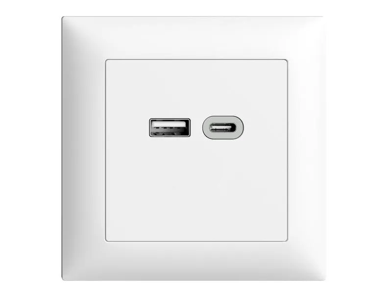 Feller EDIZIOdue USB-Ladesteckdose USB A+C, 18 W, UP Feller EDIZIOdue USB-Ladesteckdose USB A+C, 18 W, UP