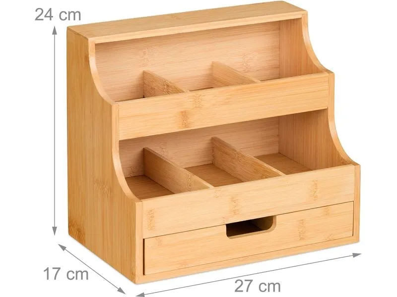 relaxdays Teebeutel-Box mit Schublade 9 Fächer relaxdays Teebeutel-Box mit Schublade 9 Fächer