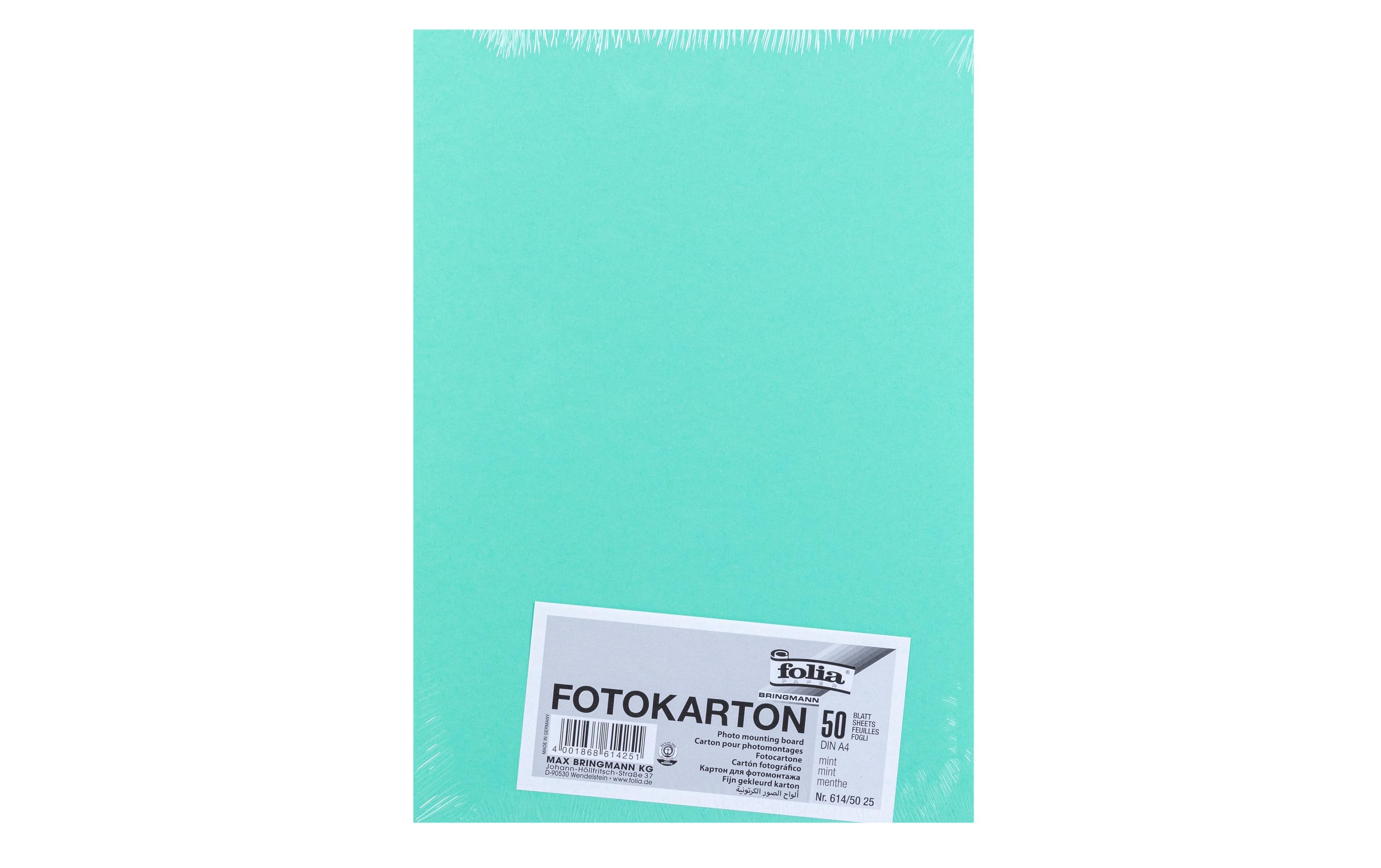 Folia Fotokarton A4, 300 g/m², 50 Blatt, Mint