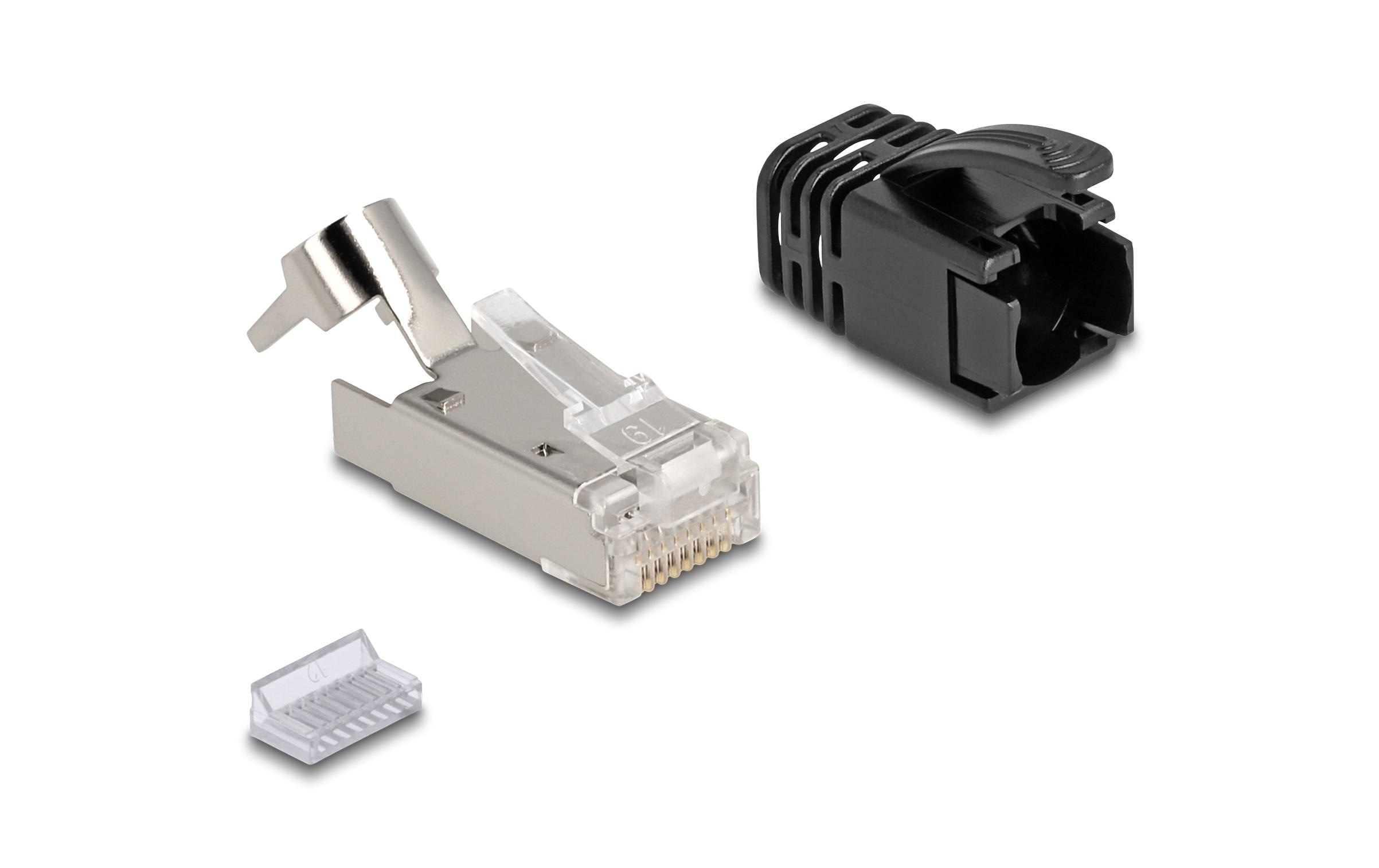 Delock Stecker RJ45, S/FTP, Cat.8.1 25 Stück, Transparent Delock Stecker RJ45, S/FTP, Cat.8.1 25 Stück, Transparent