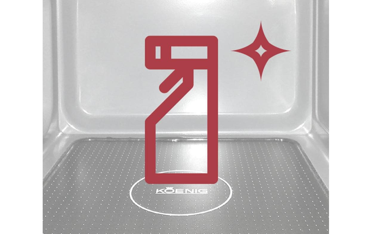 Koenig Mikrowelle Rotary Wave Silber Koenig Mikrowelle Rotary Wave Silber