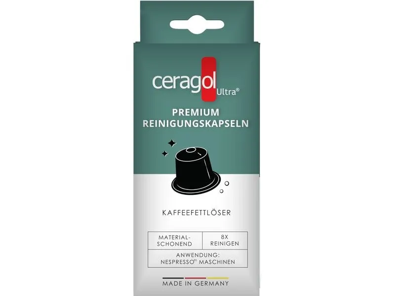 Ceragol Reinigungskapseln Kaffeefettlöser 8 Stück Ceragol Reinigungskapseln Kaffeefettlöser 8 Stück