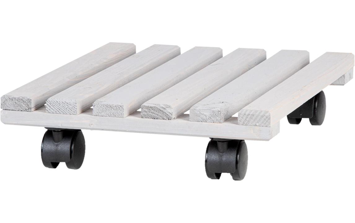 Esschert Design Rolleruntersetzer Quadratisch L Grau/Schwarz Esschert Design Rolleruntersetzer Quadratisch L Grau/Schwarz