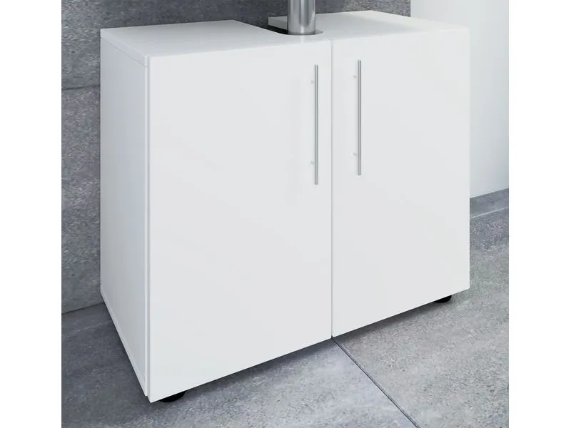 VCM Waschbeckenunterschrank Flandu II 60 x 51 cm, Weiss