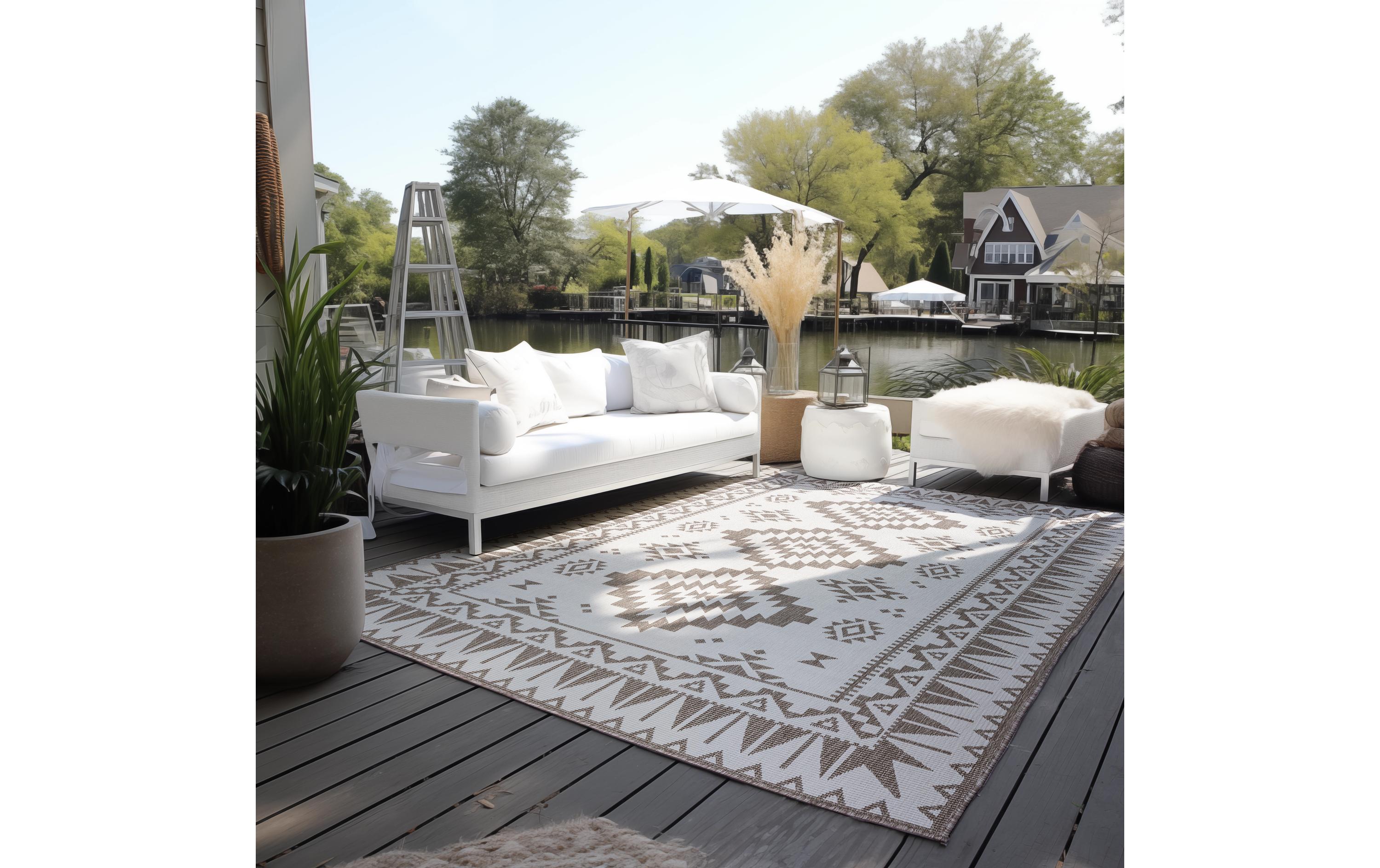 Elle Decoration Teppich Dynamic 120 x 170 cm, Linen