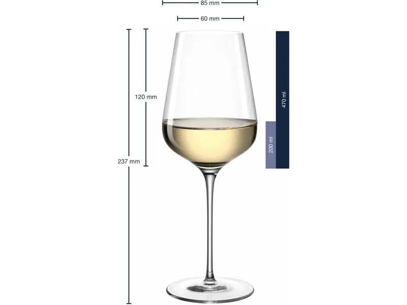 LEONARDO Weissweinglas Brunelli 470 ml, 6 Stück, Transparent