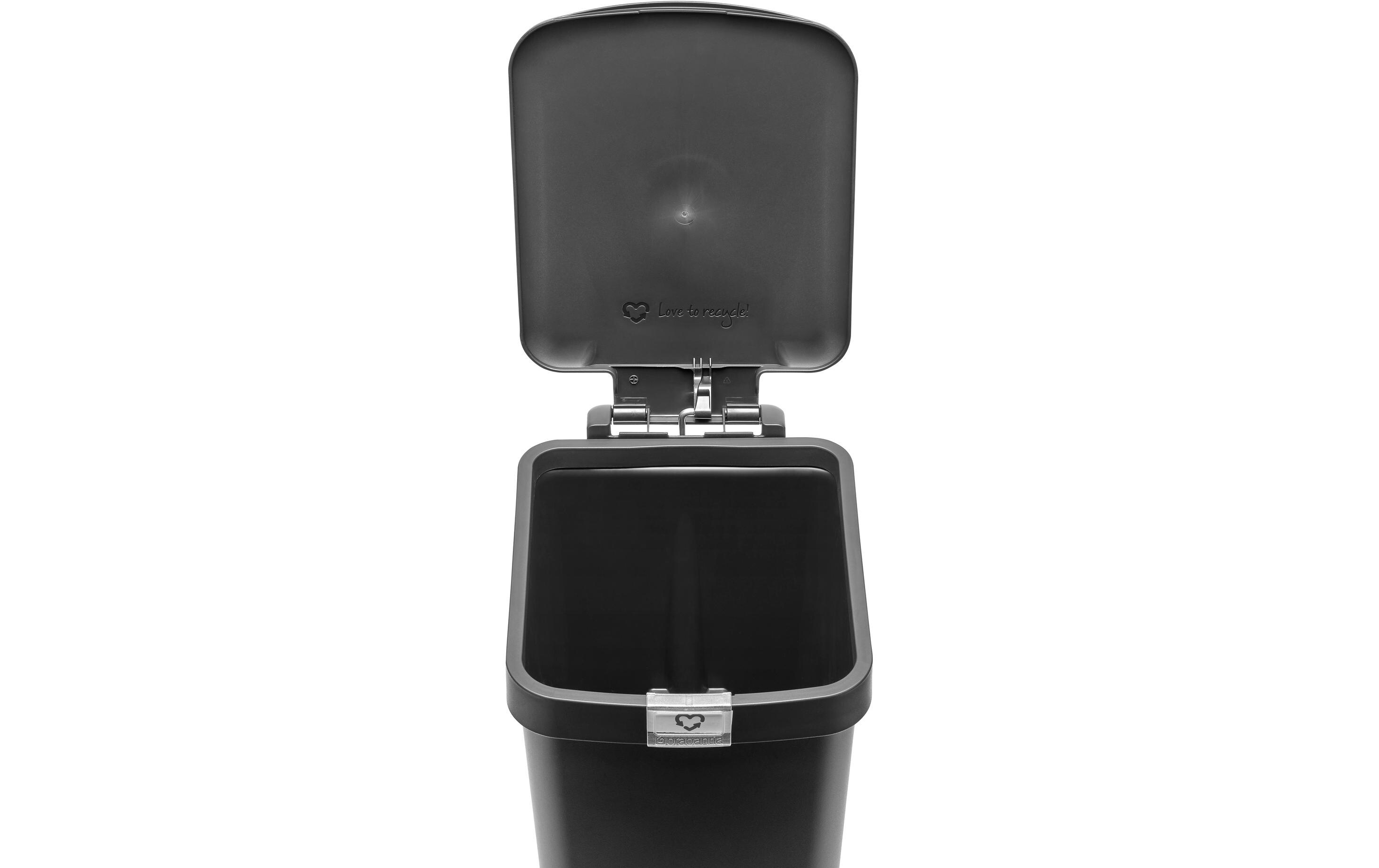 Brabantia Recyclingbehälter StepUp 16 l, Dunkelgrau