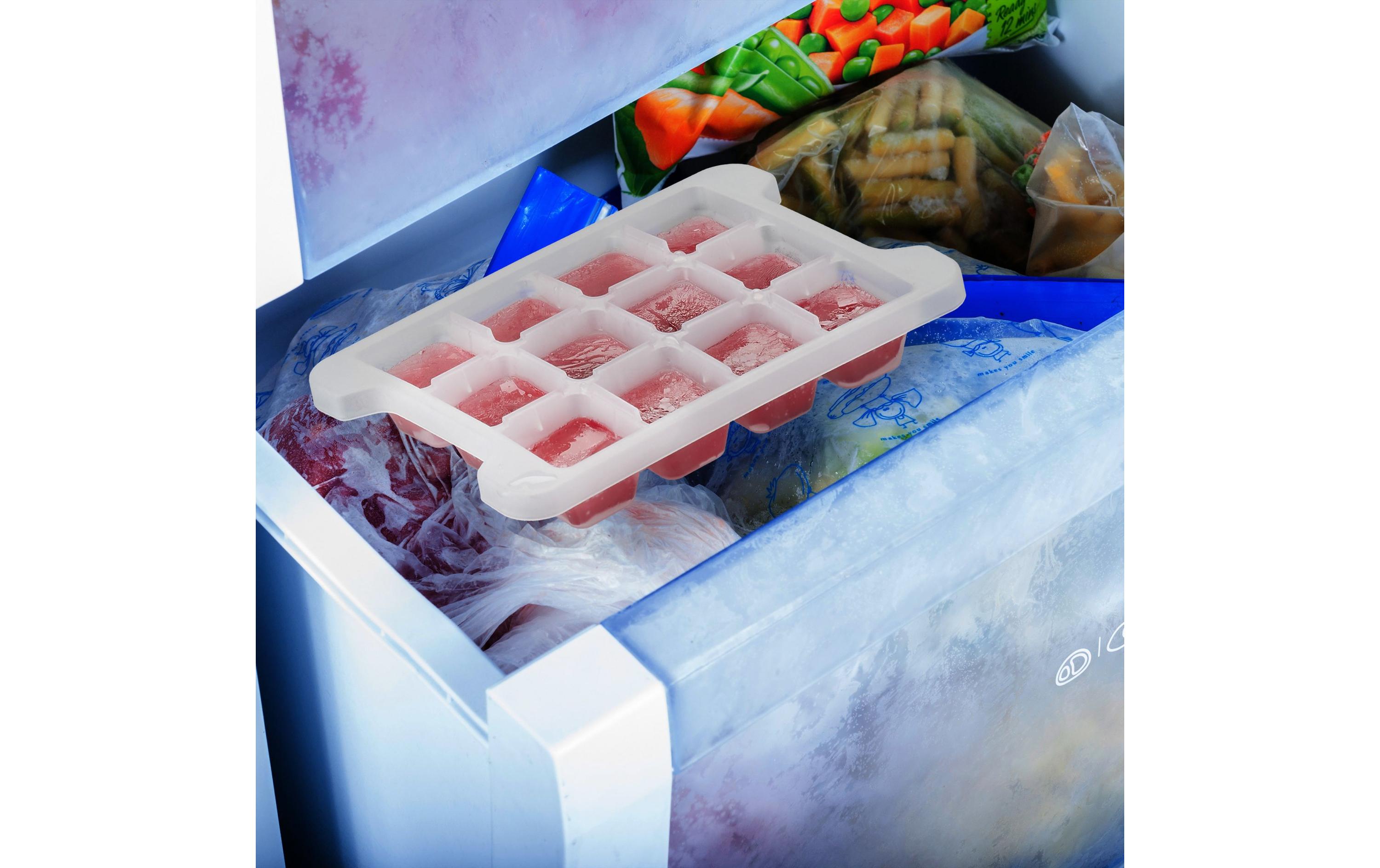 relaxdays Eiswürfelform Transparent/Weiss