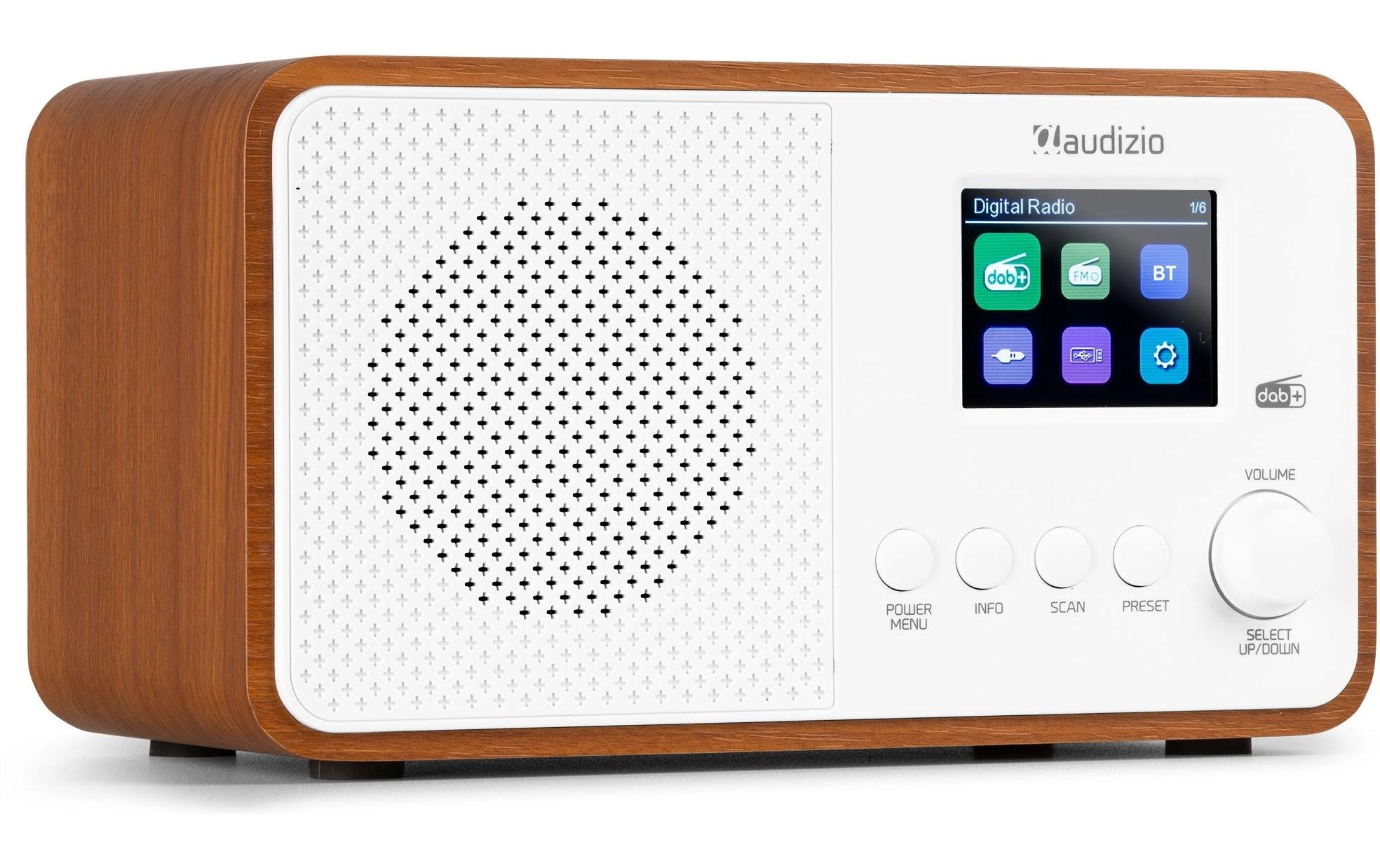 Audizio DAB+ Radio Avio Weiss