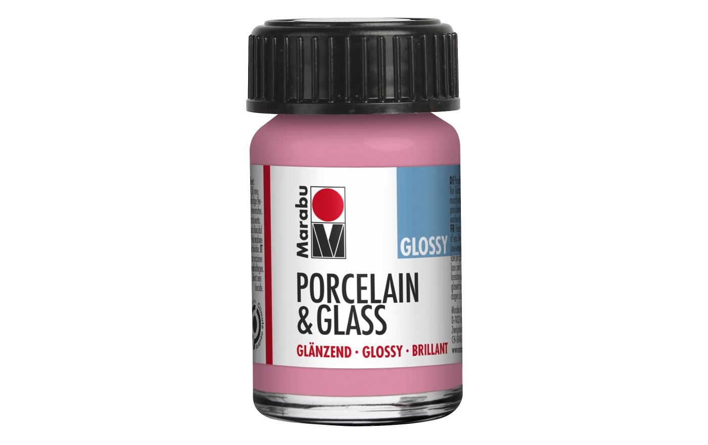 Marabu Glas- und Porzellanfarbe 133 Rosa, 15 ml