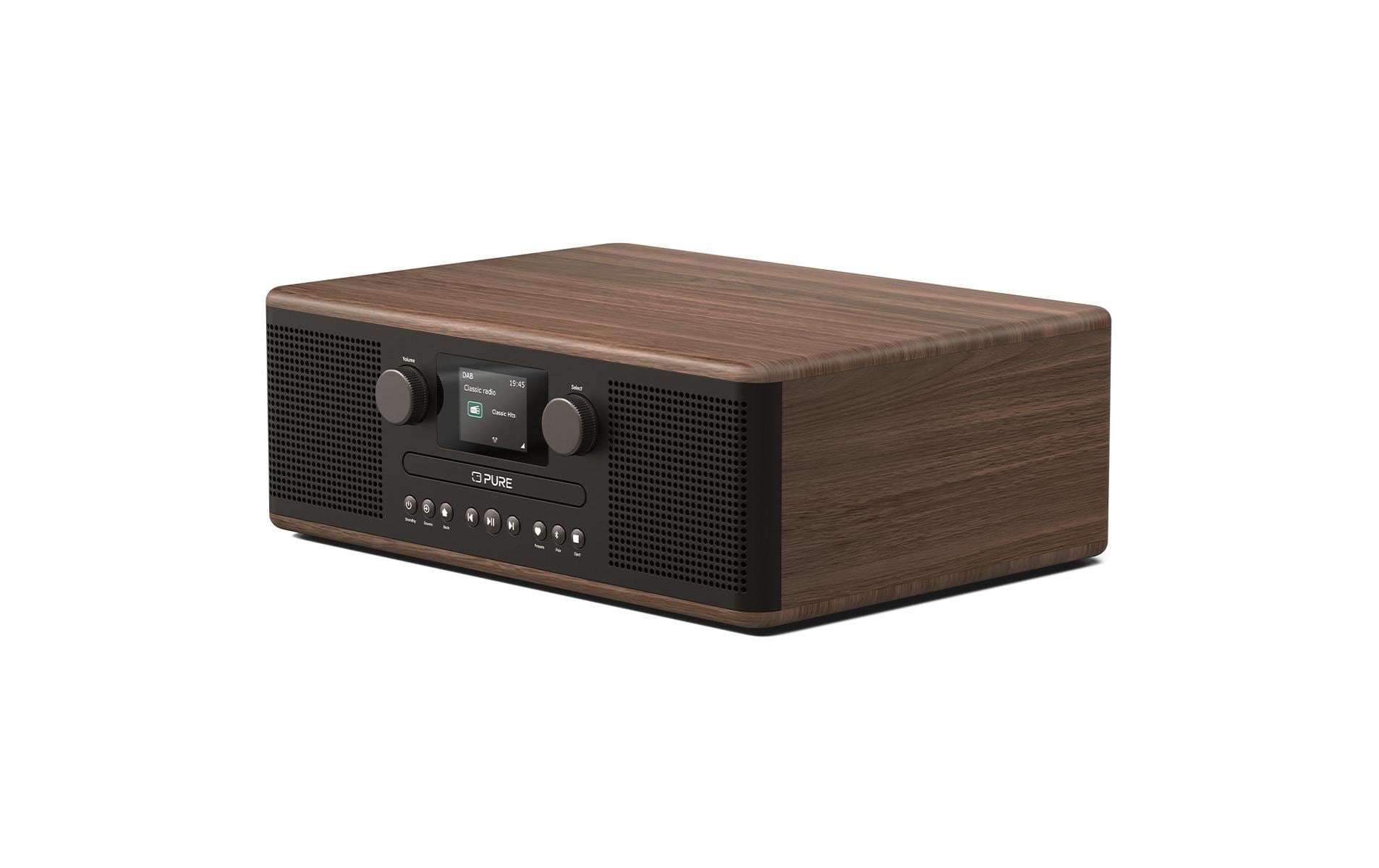 Pure DAB+ Radio Classic C-D6 Walnuss/Schwarz
