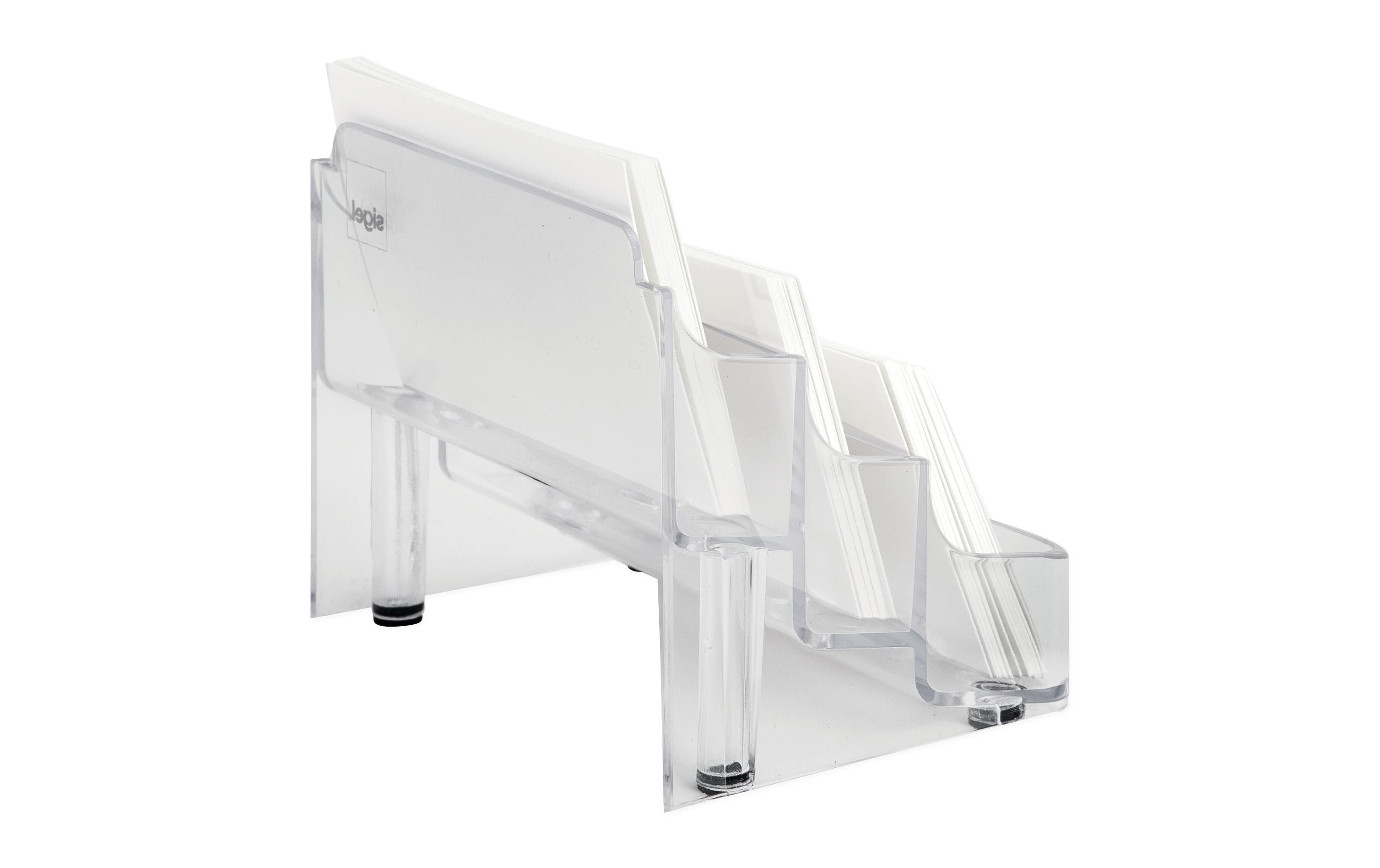 Sigel Visitenkartenhalter mit 3 Fächern Sigel Visitenkartenhalter mit 3 Fächern