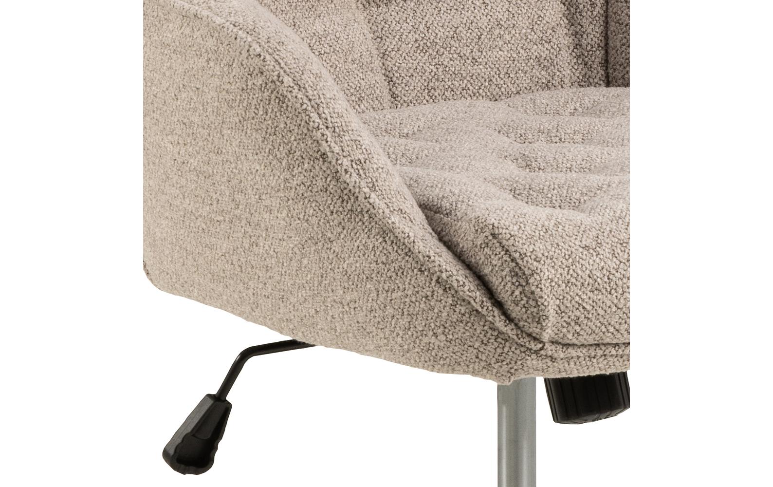 AC Design Bürostuhl Erik, mit Polsterrücken und Armlehnen, Beige