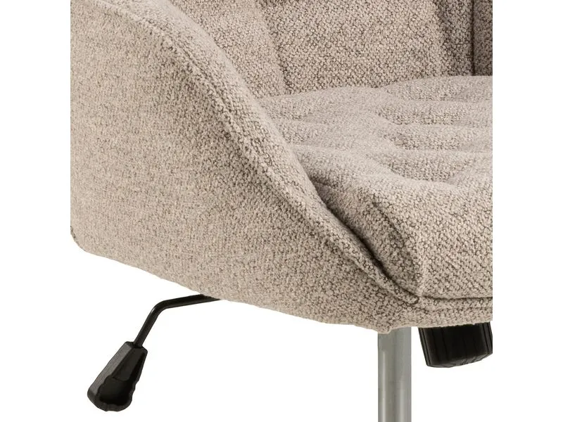 AC Design Bürostuhl Erik, mit Polsterrücken und Armlehnen, Beige AC Design Bürostuhl Erik, mit Polsterrücken und Armlehnen, Beige