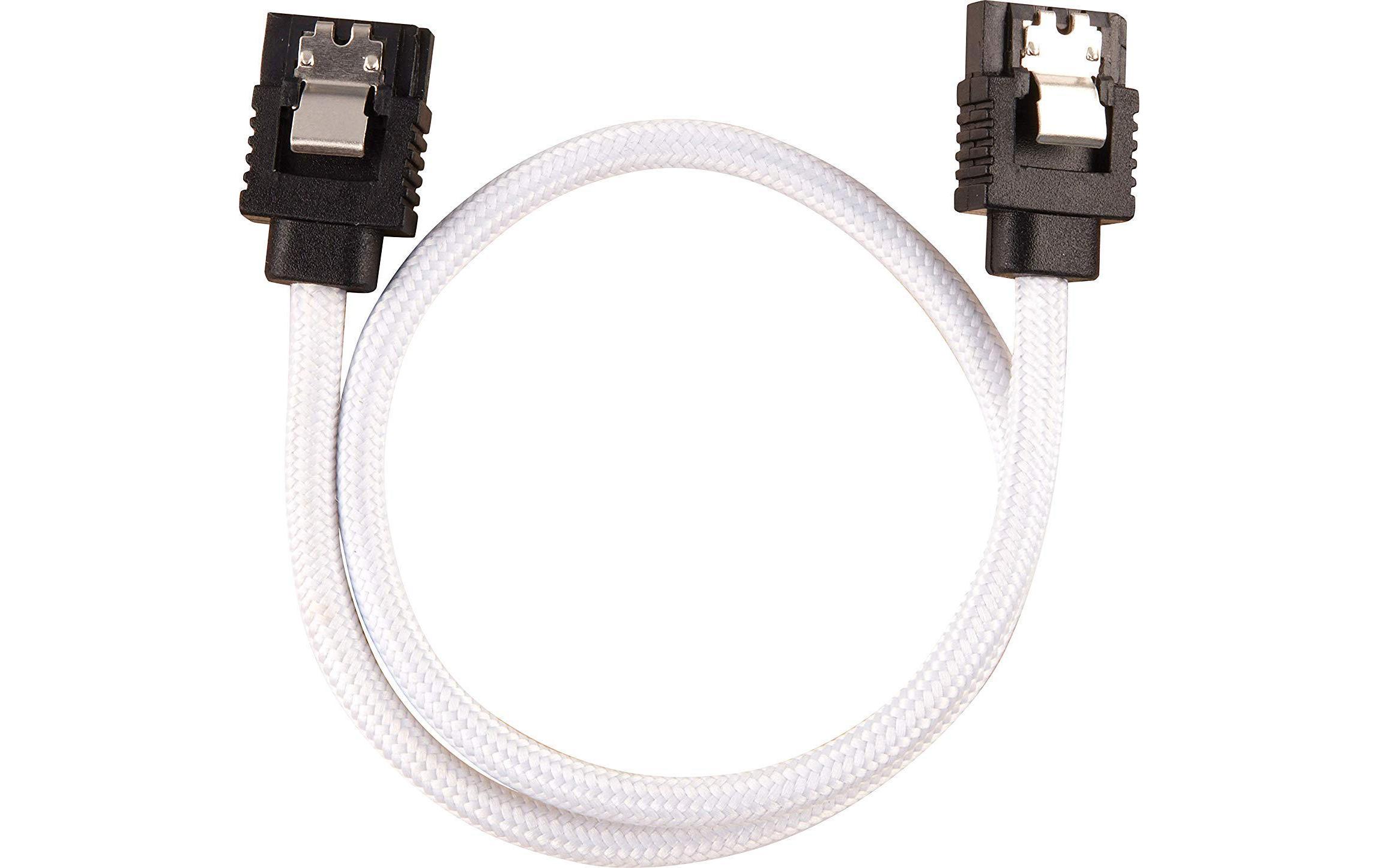 Corsair SATA3-Kabel Premium Set Weiss 30 cm Corsair SATA3-Kabel Premium Set Weiss 30 cm