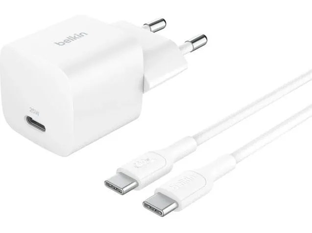 Belkin Wireless Charger BoostCharge mit USB C Kabel Weiss Belkin Wireless Charger BoostCharge mit USB C Kabel Weiss