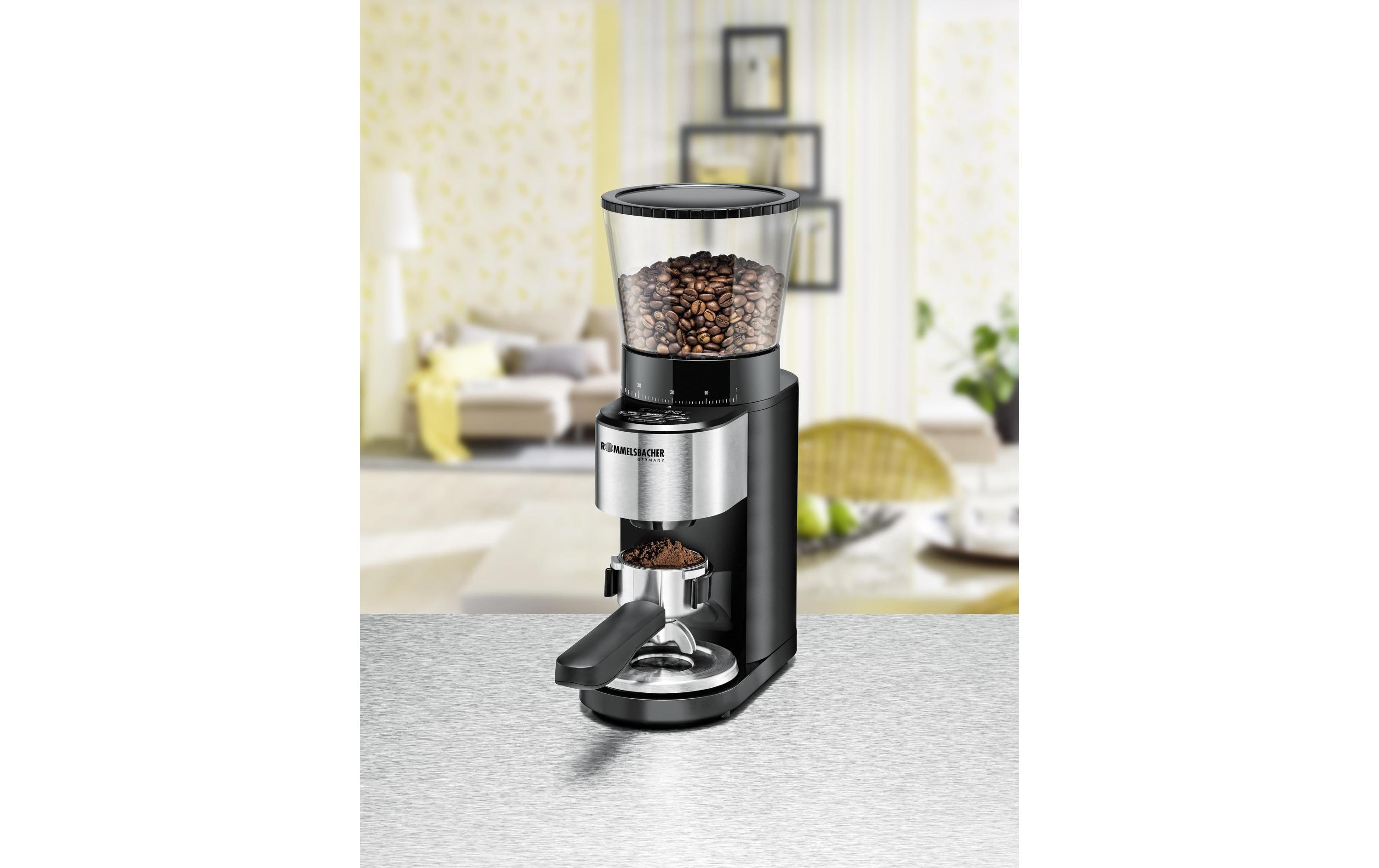 Rommelsbacher Kaffeemühle EMK 500 Schwarz/Silber