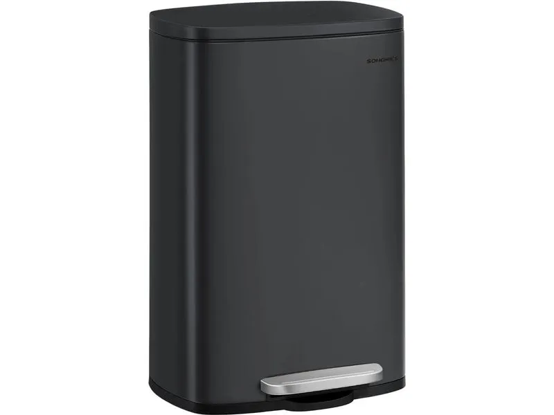 Songmics Abfalleimer 50 l, Schwarz Songmics Abfalleimer 50 l, Schwarz