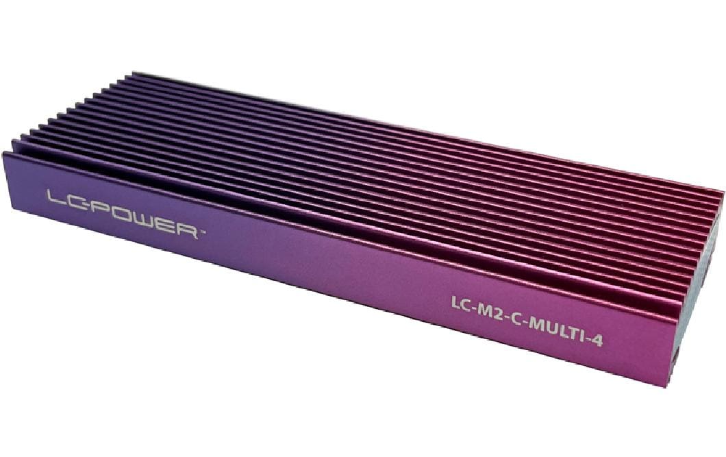 LC-Power Externes Gehäuse LC-M2-C-MULTI M.2 Lila/Violett