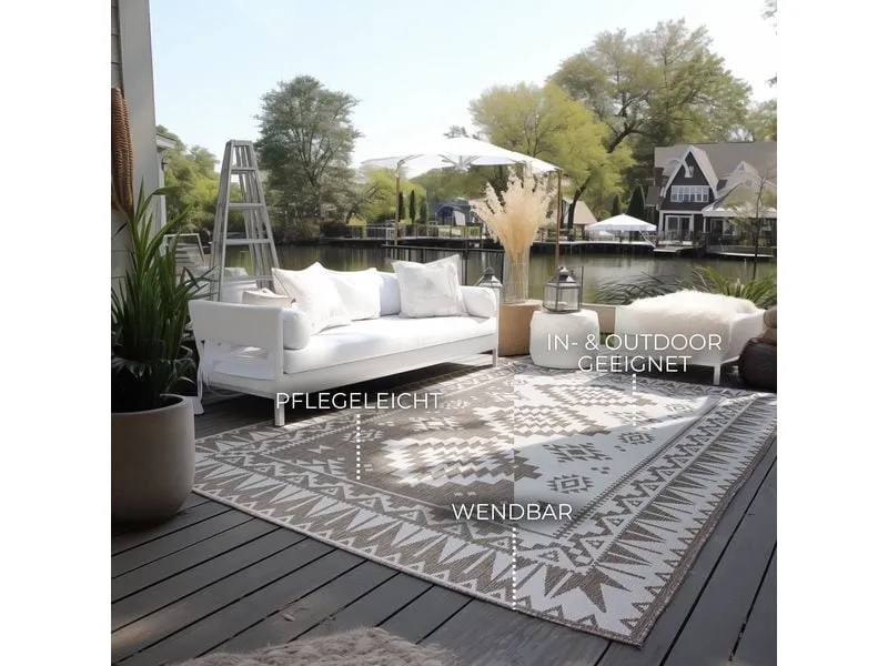 Elle Decoration Teppich Dynamic 160 x 230 cm, Linen