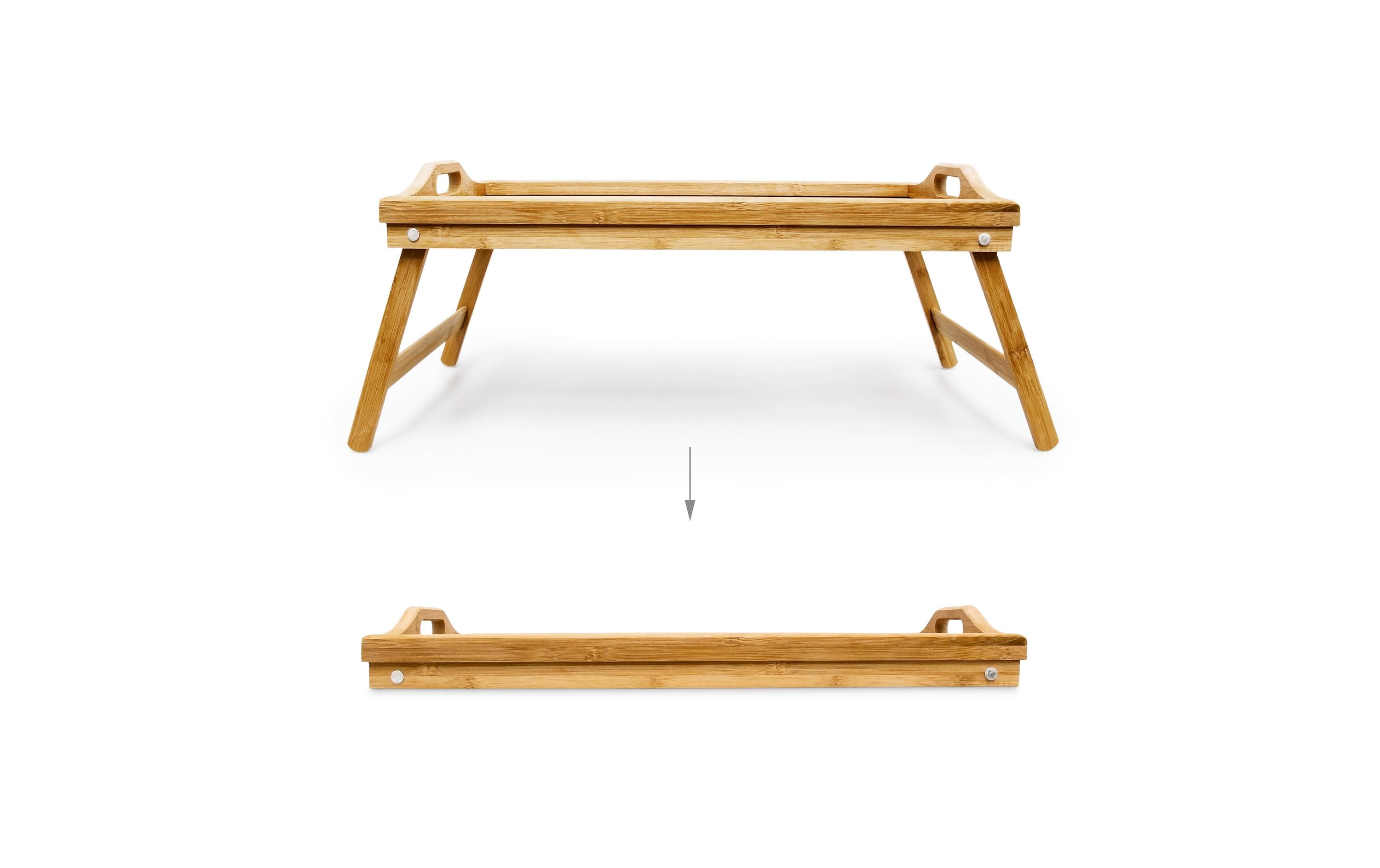 relaxdays Serviertablett Hellbraun