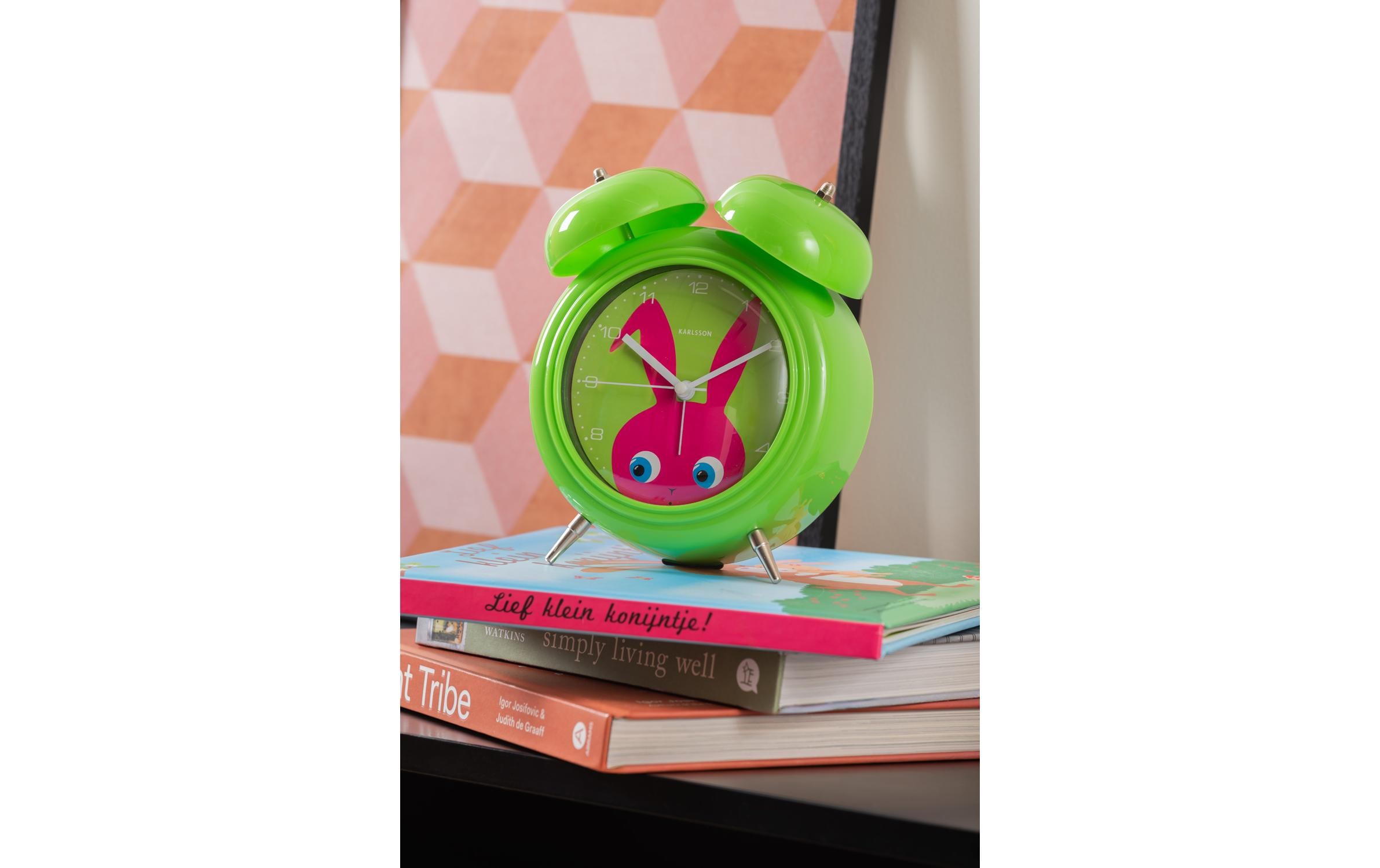 KARLSSON Wecker Hase Dunkelgrün