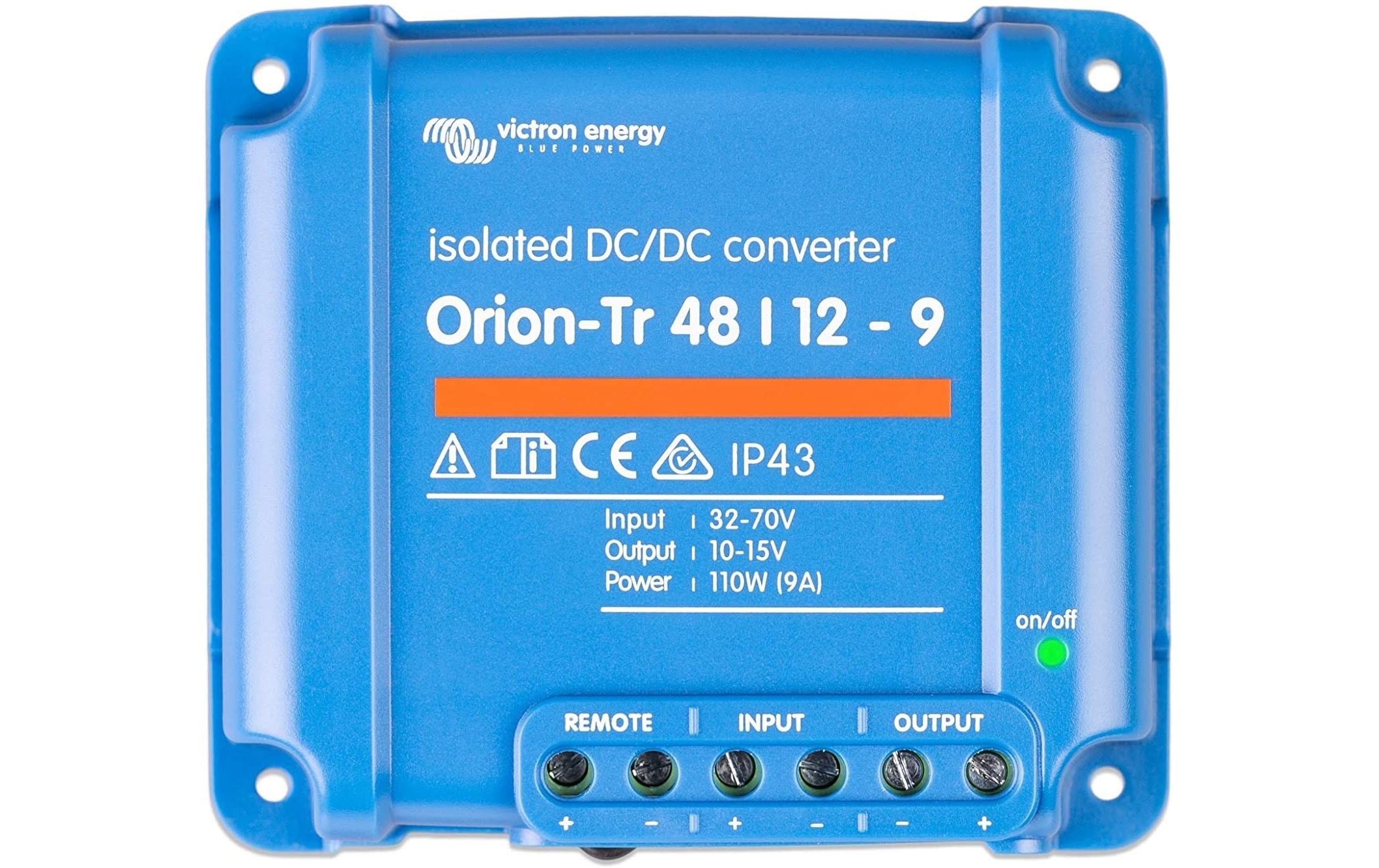 Victron DC/DC Spannungs-Wandler Orion-Tr 48-12 V, 9A 110 W Victron DC/DC Spannungs-Wandler Orion-Tr 48-12 V, 9A 110 W