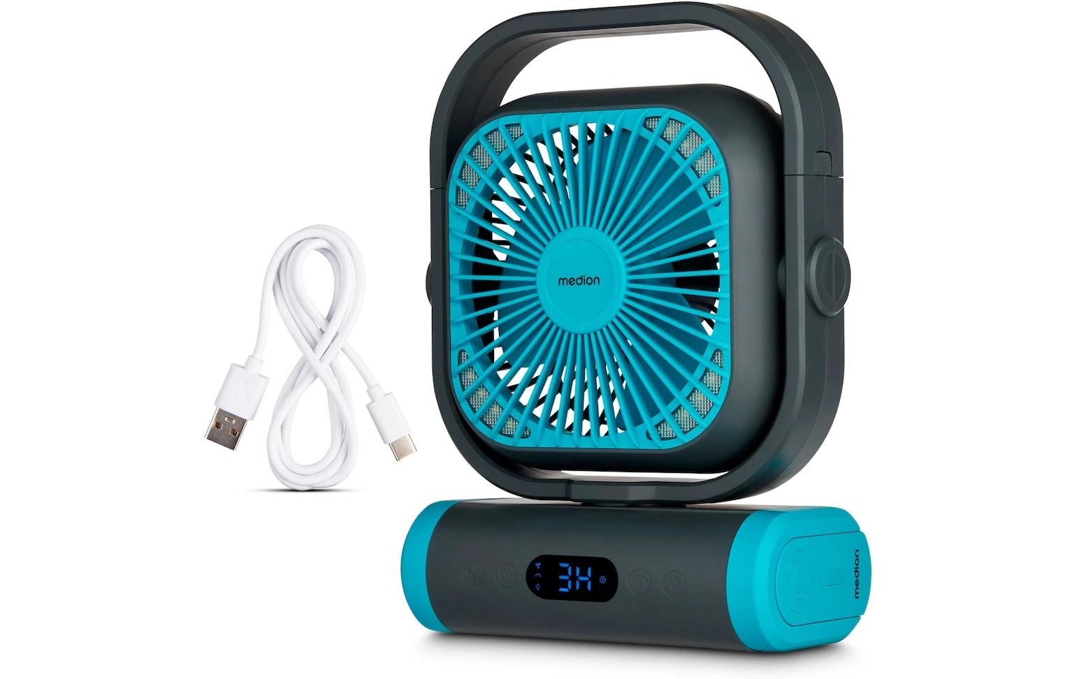 Medion USB-Ventilator E10 TF Blau/Grau
