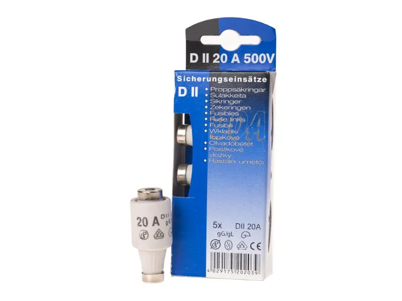 Elektromaterial Sicherungseinsatz DII 20A Elektromaterial Sicherungseinsatz DII 20A