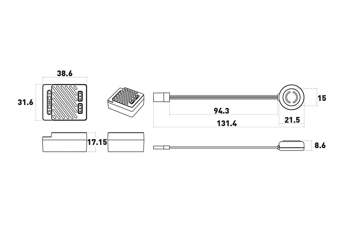 ISDT Brushed Regler ESC70 mit Bluetooth