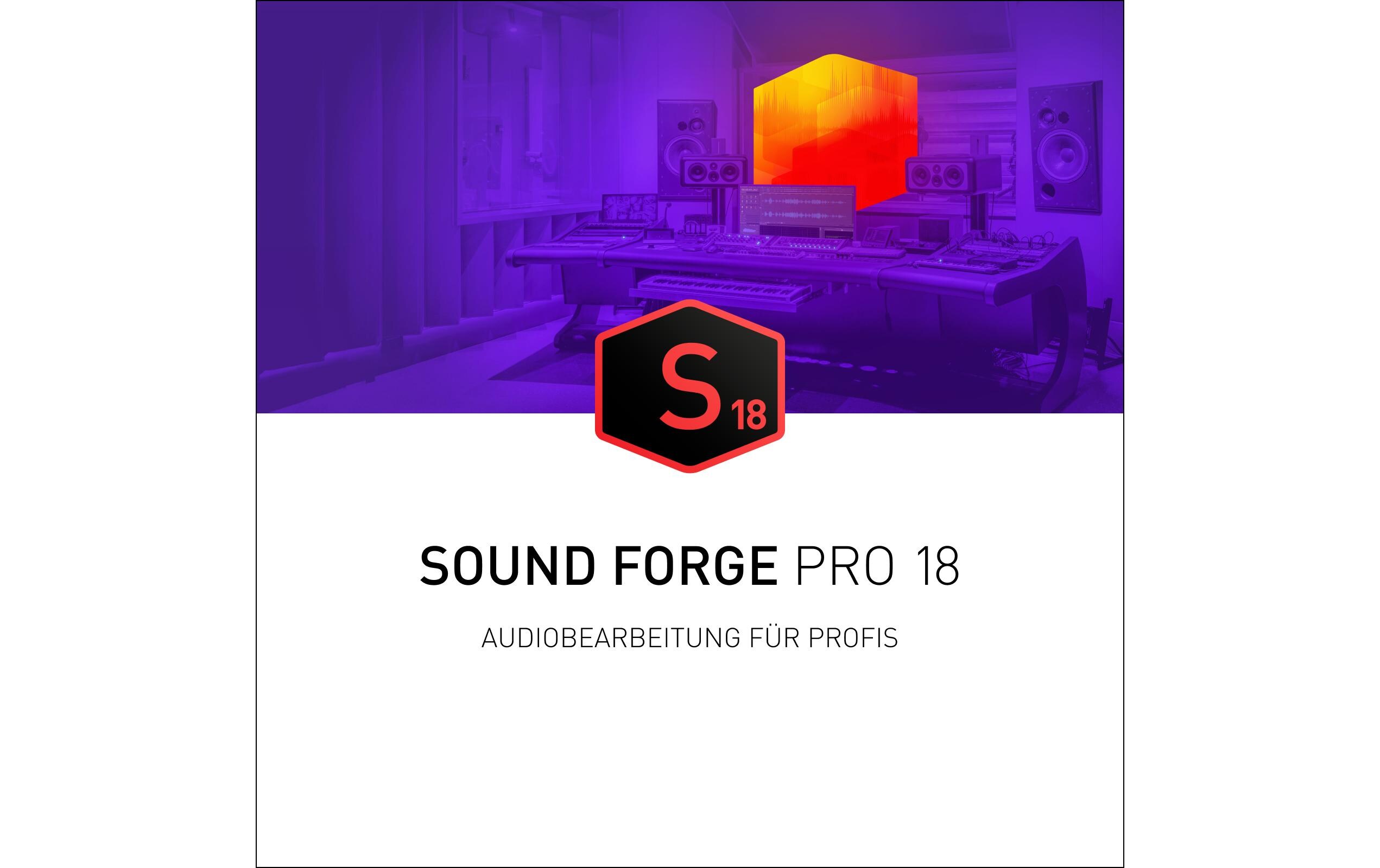Magix Sound Forge Pro 18 ESD, Vollversion Magix Sound Forge Pro 18 ESD, Vollversion