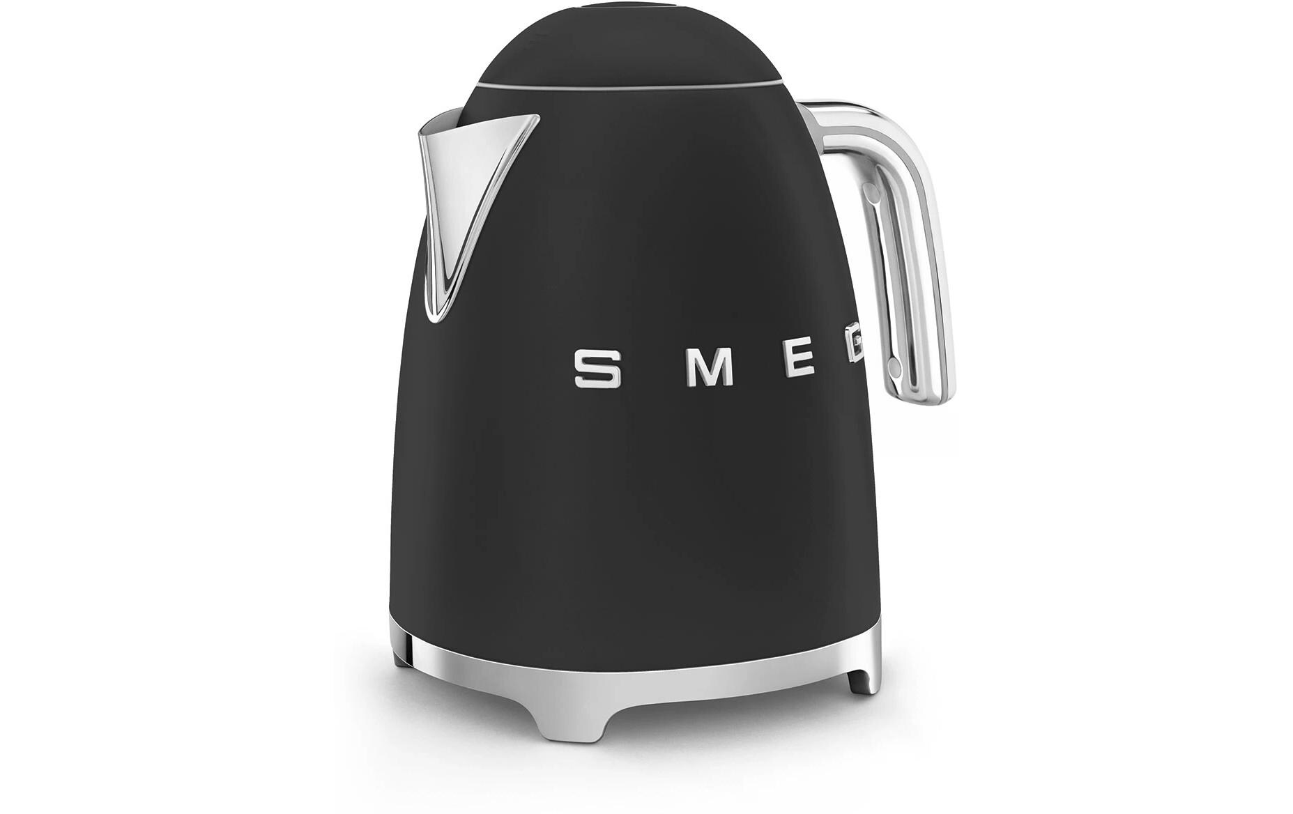 SMEG Wasserkocher 50's Style KLF03BLMEU 1.7 l, Schwarz matt